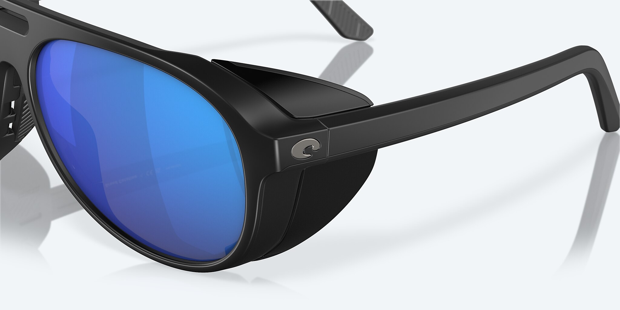Sunglasses Costa Grand Catalina XL (59-15) with Blue Mirror lens and Matte Black frame Image 6 of 7