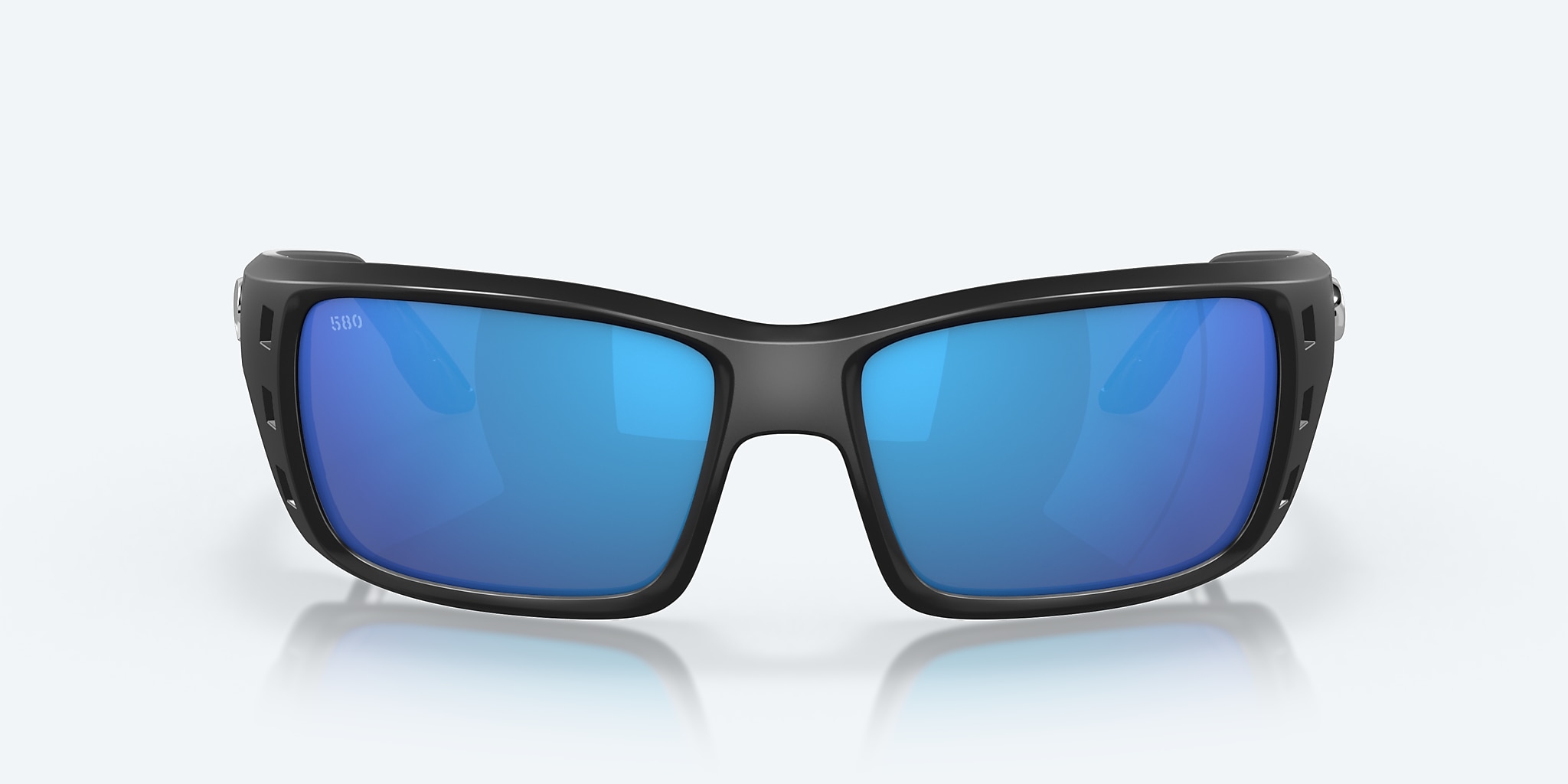 Sunglasses Costa Permit XL (63-16) with Blue Mirror lens and Matte Black frame Image 2 of 7