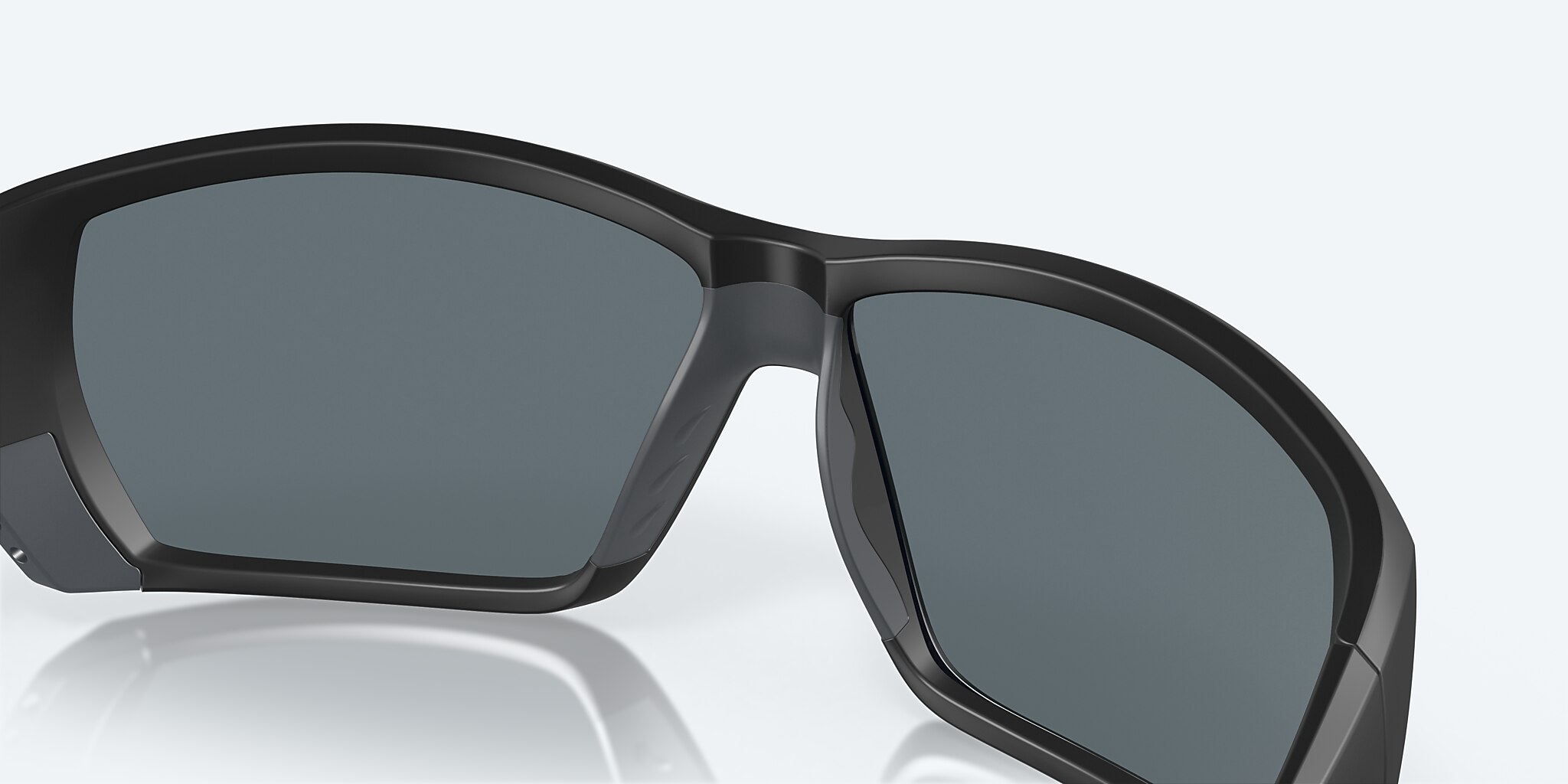 Lunettes de soleil Costa Tuna Alley XL (62-11) avec Effet miroir Bleu verre et Noir mat monture Image 7 de 7