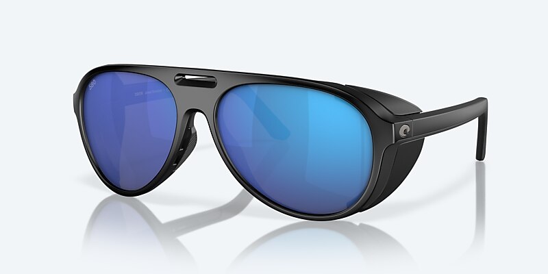 Sunglasses Costa Grand Catalina XL (59-15) with Blue Mirror lens and Matte Black frame Image 1 of 7