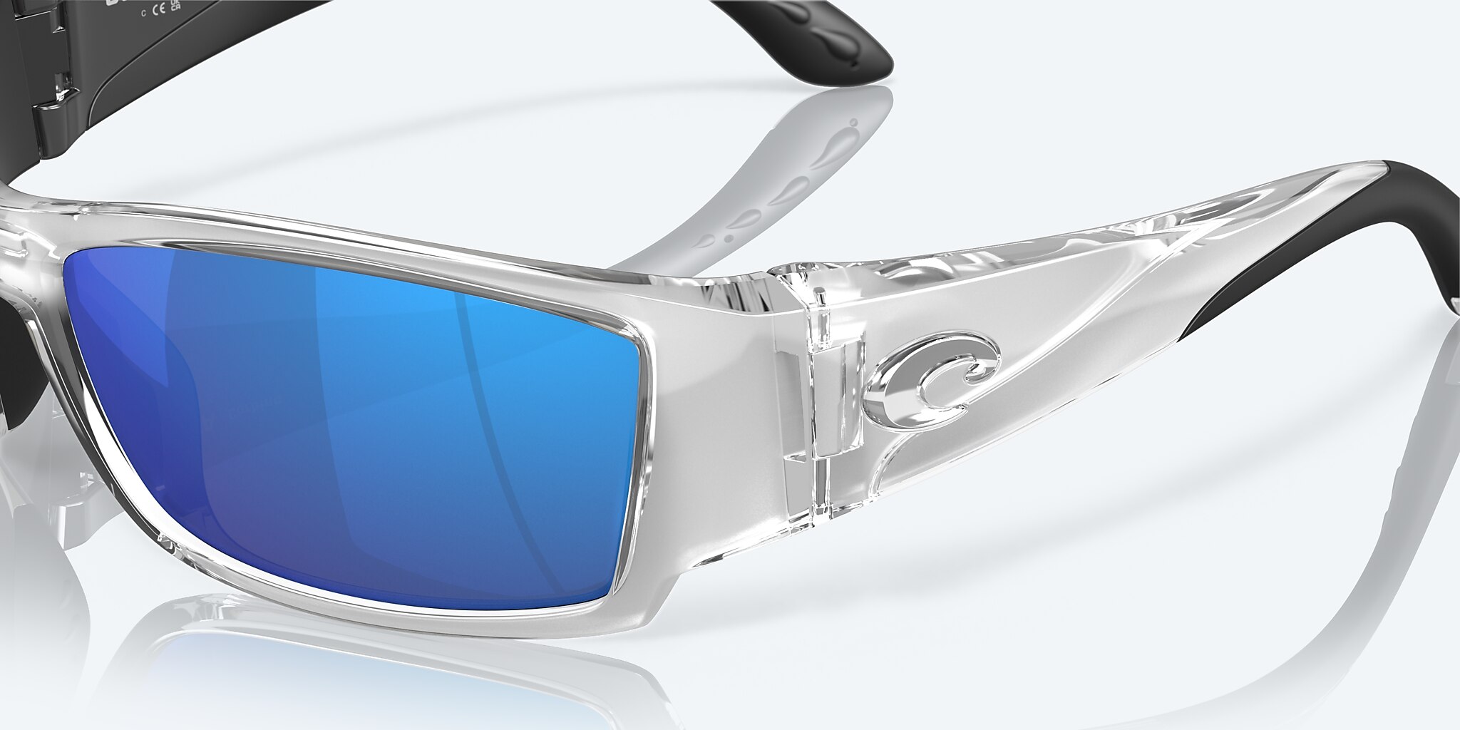 Sunglasses Costa Corbina L (61-18) with Blue Mirror lens and Silver frame Image 6 of 7