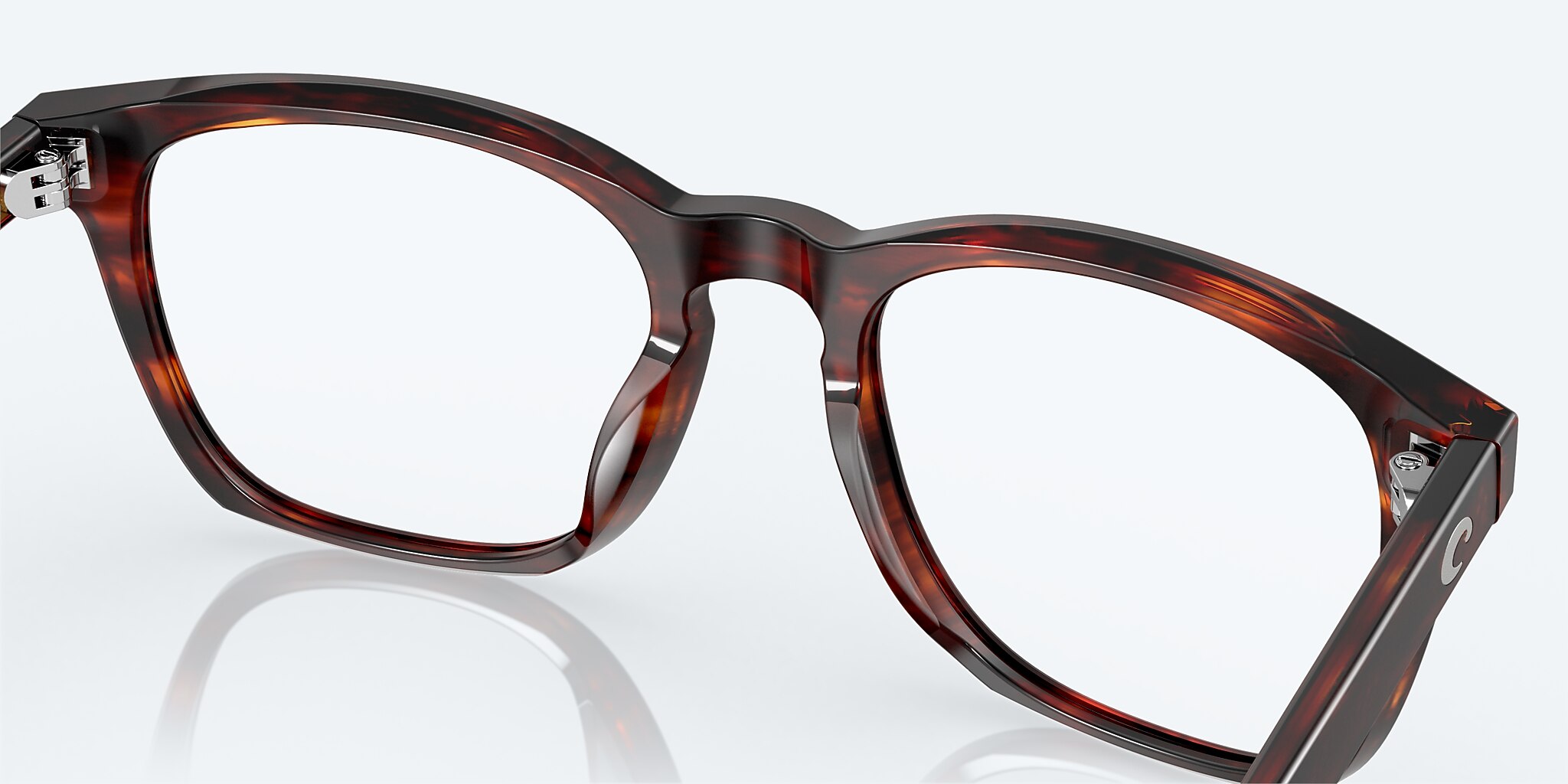 Eyeglasses Costa Sullivan RX M (53-20) with Demo Lens lens and Matte Tortoise frame Image 8 of 9