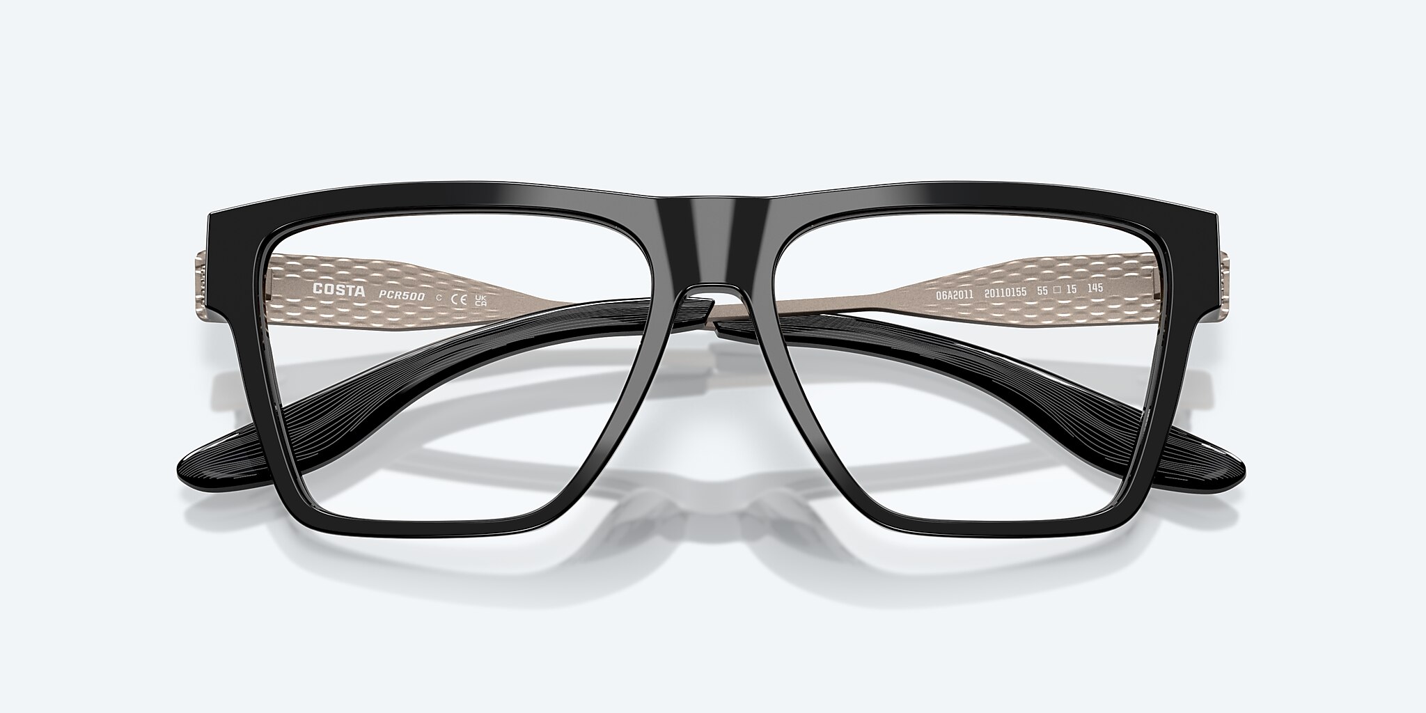 Eyeglasses Costa Pacific Rise 500 L (57-15) with Demo Lens lens and Black frame Image 5 of 7