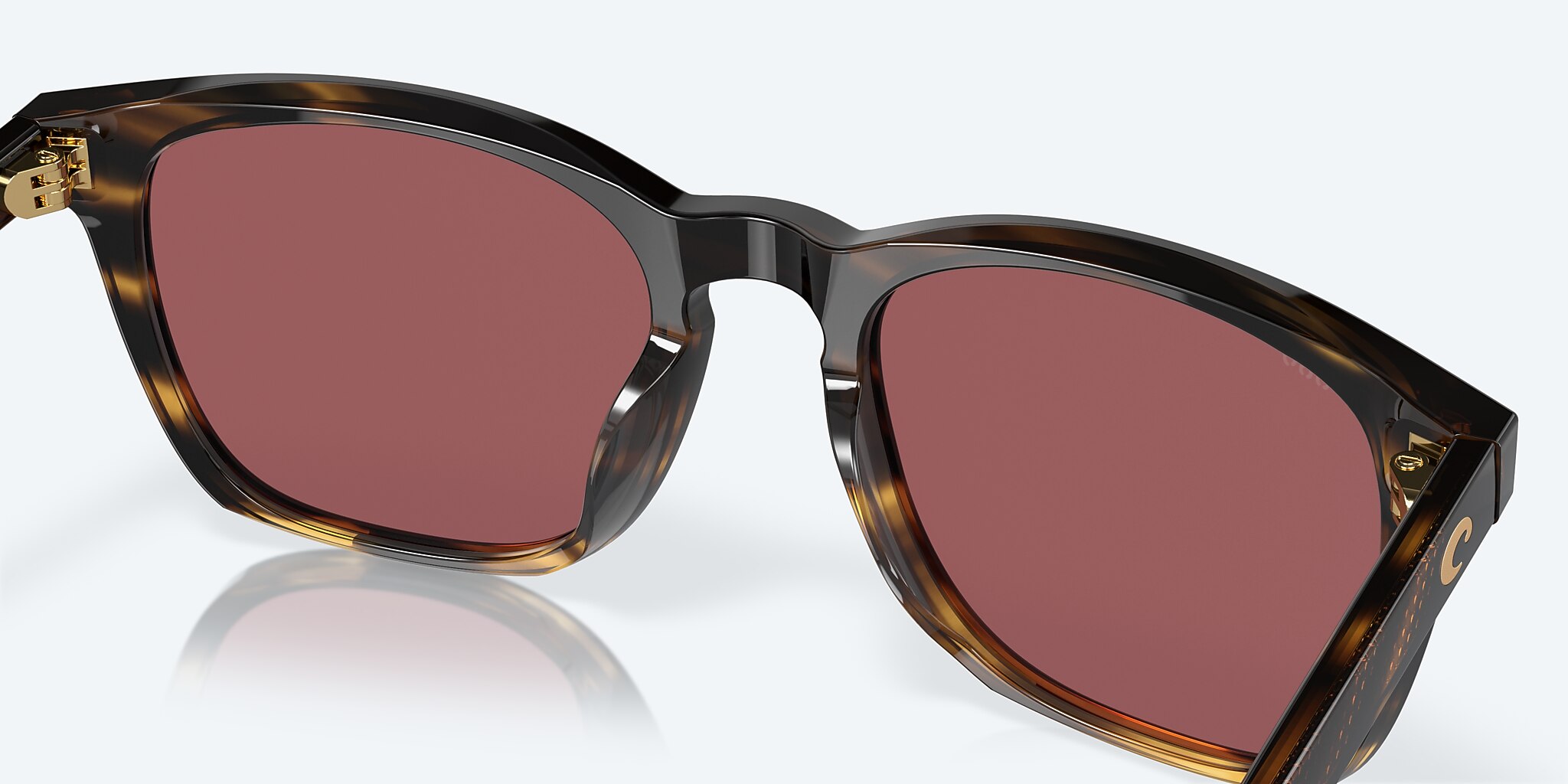 Sunglasses Costa Sullivan M (53-19) with Gold Mirror lens and Tortoise frame Image 7 of 8