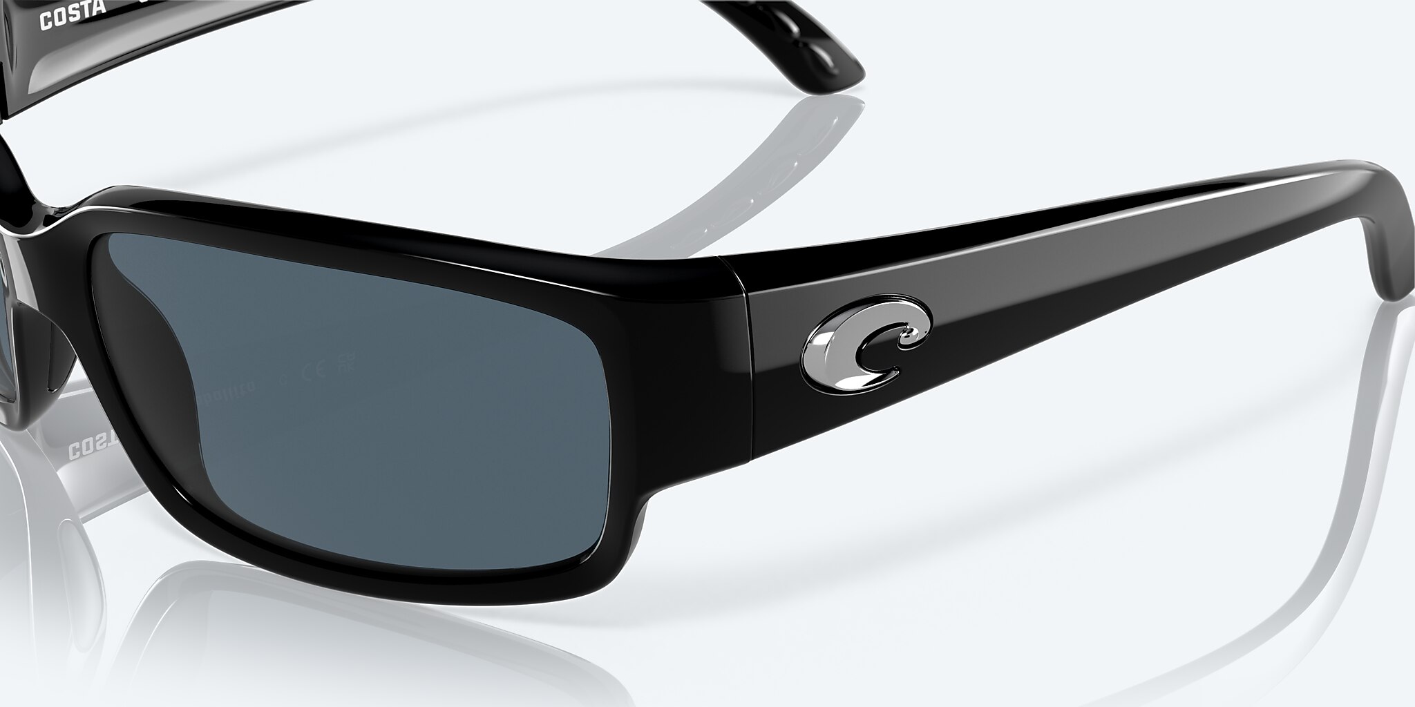 Sunglasses Costa Caballito M (59-15) with Gray lens and Shiny Black frame Image 6 of 7