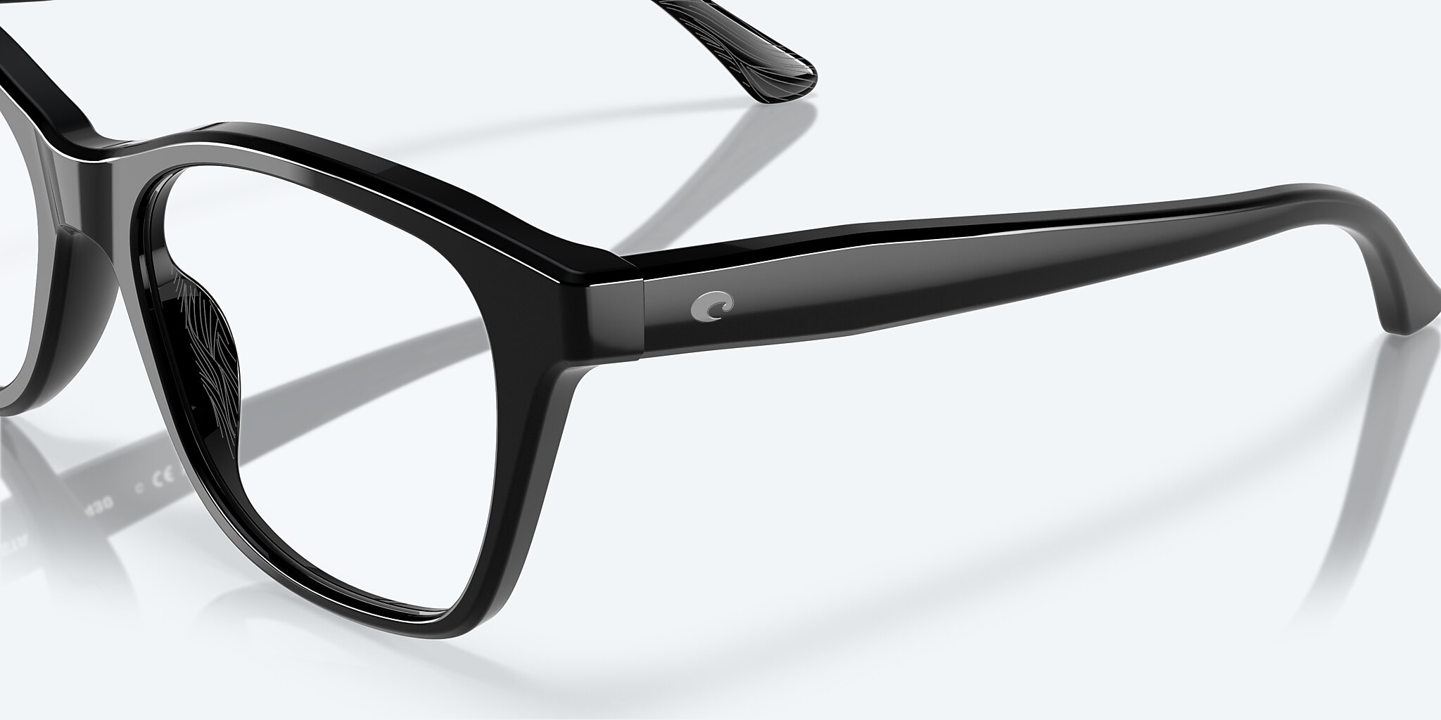 Eyeglasses Costa Mariana Trench 430 M (53-17) with Demo Lens lens and Black frame Image 6 of 7