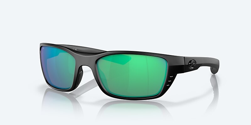 Sunglasses Costa Whitetip M (58-18) with Green Mirror lens and Blackout frame Image 1 of 7