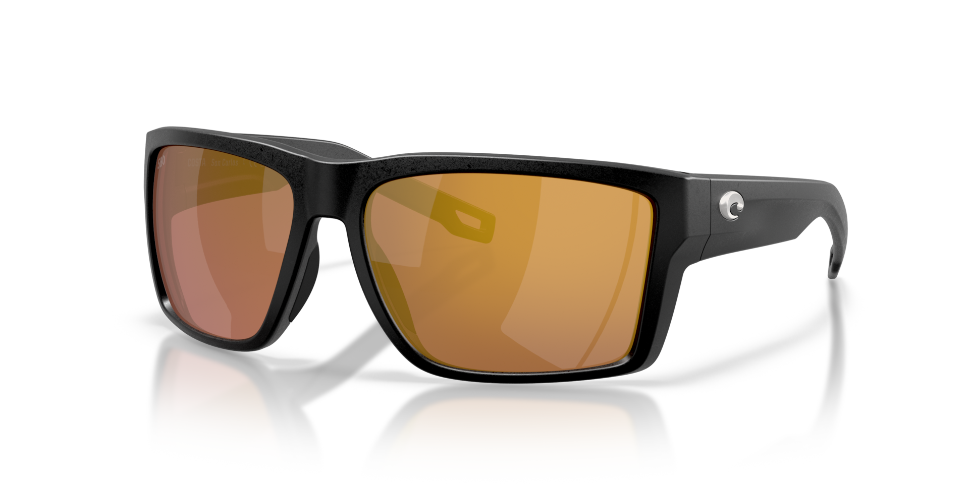 Costa Del Mar Hybrid San Carlos Men's Netplus Black Frame Gold Mirror 580G Polarized Lens Sunglasses 06S9138-91380561