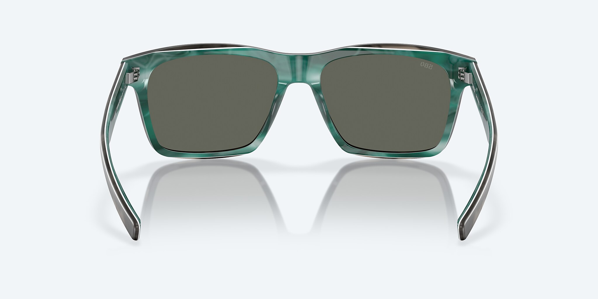 Sunglasses Costa Aransas L (58-16) with Gray Silver Mirror lens and Matte Storm Gray frame Image 4 of 7
