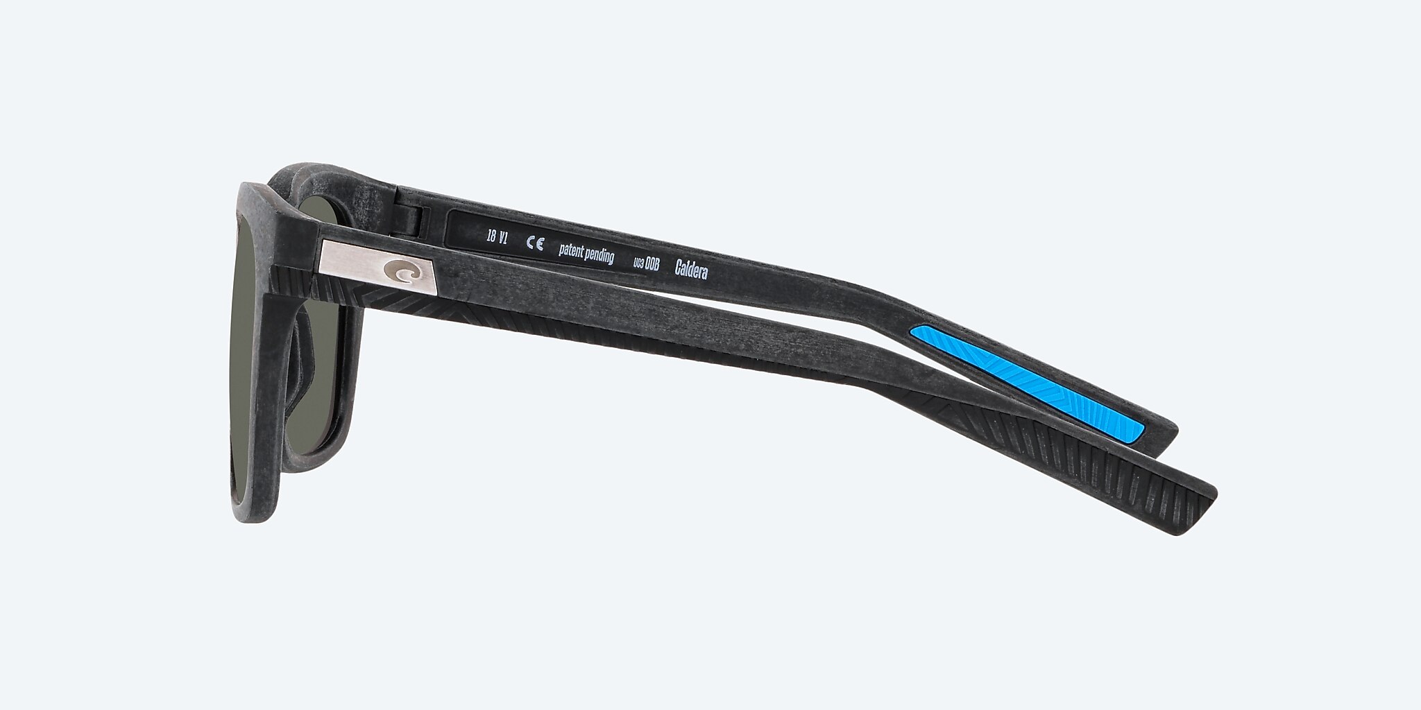 Sunglasses Costa Caldera L (55-18) with Gray lens and Net Gray With Blue Rubber frame Image 3 of 4