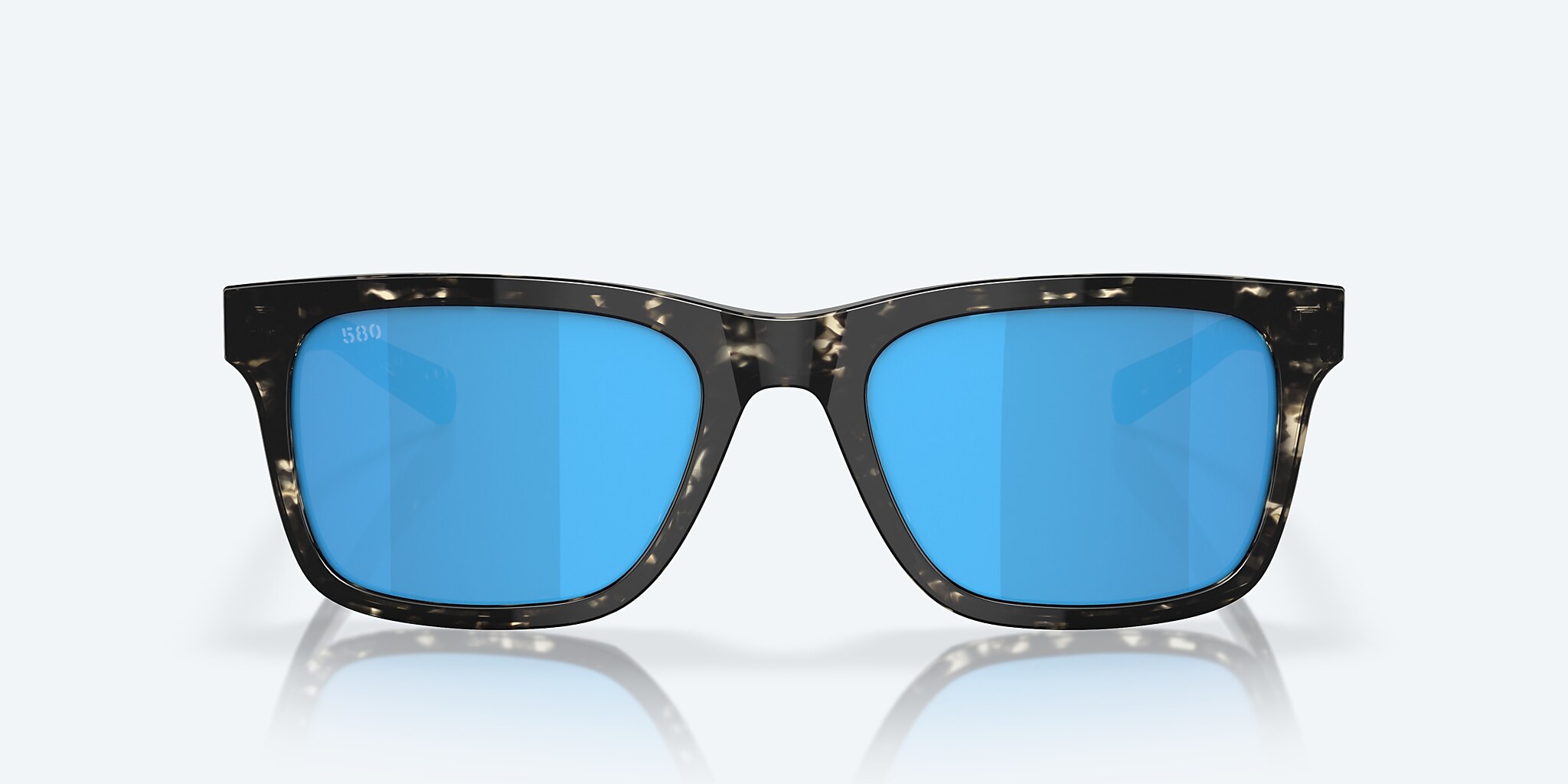 Sunglasses Costa Tybee M (55-19) with Blue Mirror lens and Shiny Black Kelp frame Image 2 of 8