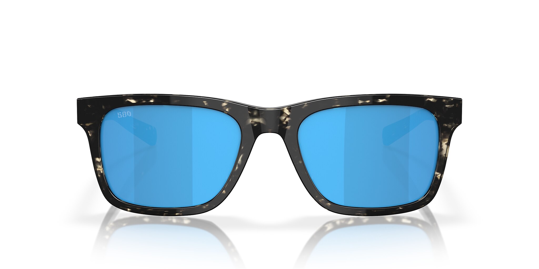 Costa Tybee M (55-19) with Blue Mirror lenses and Shiny Black Kelp