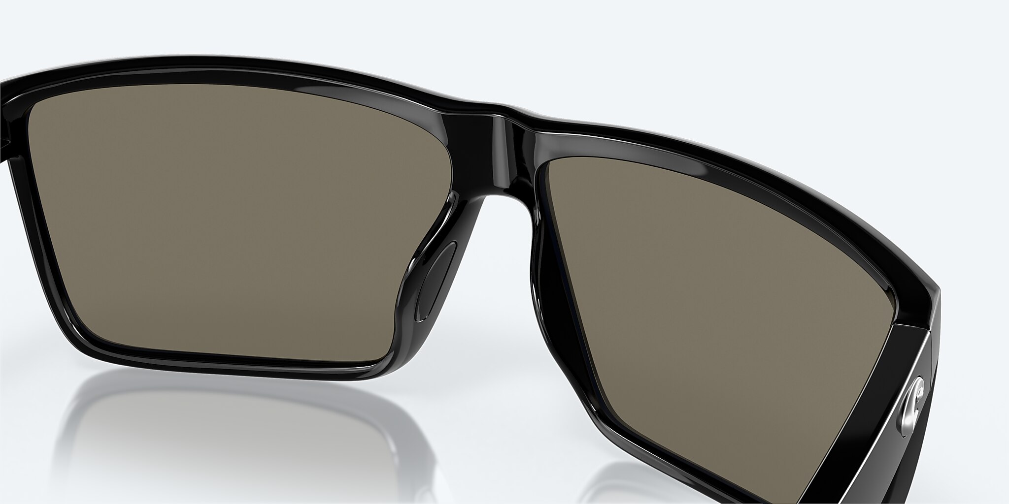 Sunglasses Costa Rincon L (63-11) with Blue Mirror lens and Shiny Black frame Image 7 of 7