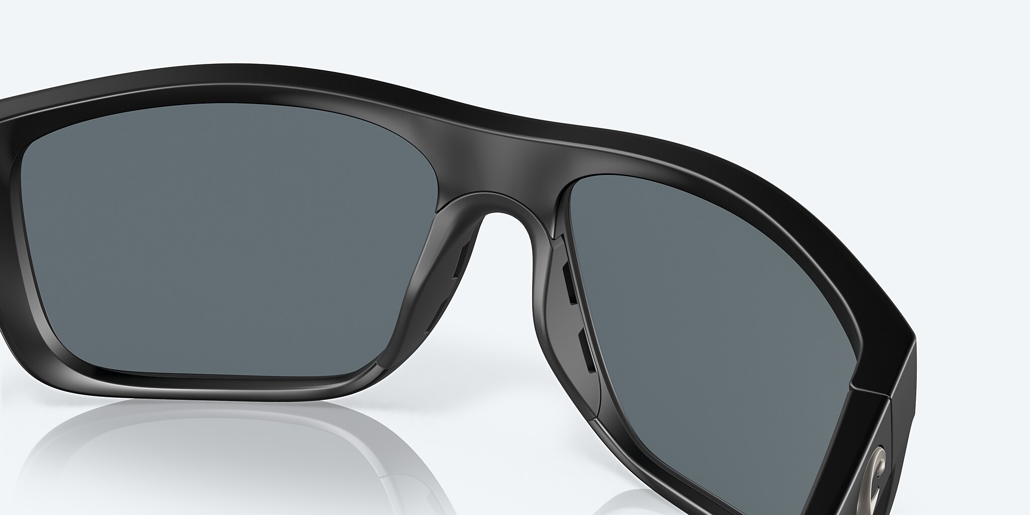 Sunglasses Costa Broadbill L (60-16) with Blue Mirror lens and Matte Black frame Image 7 of 7