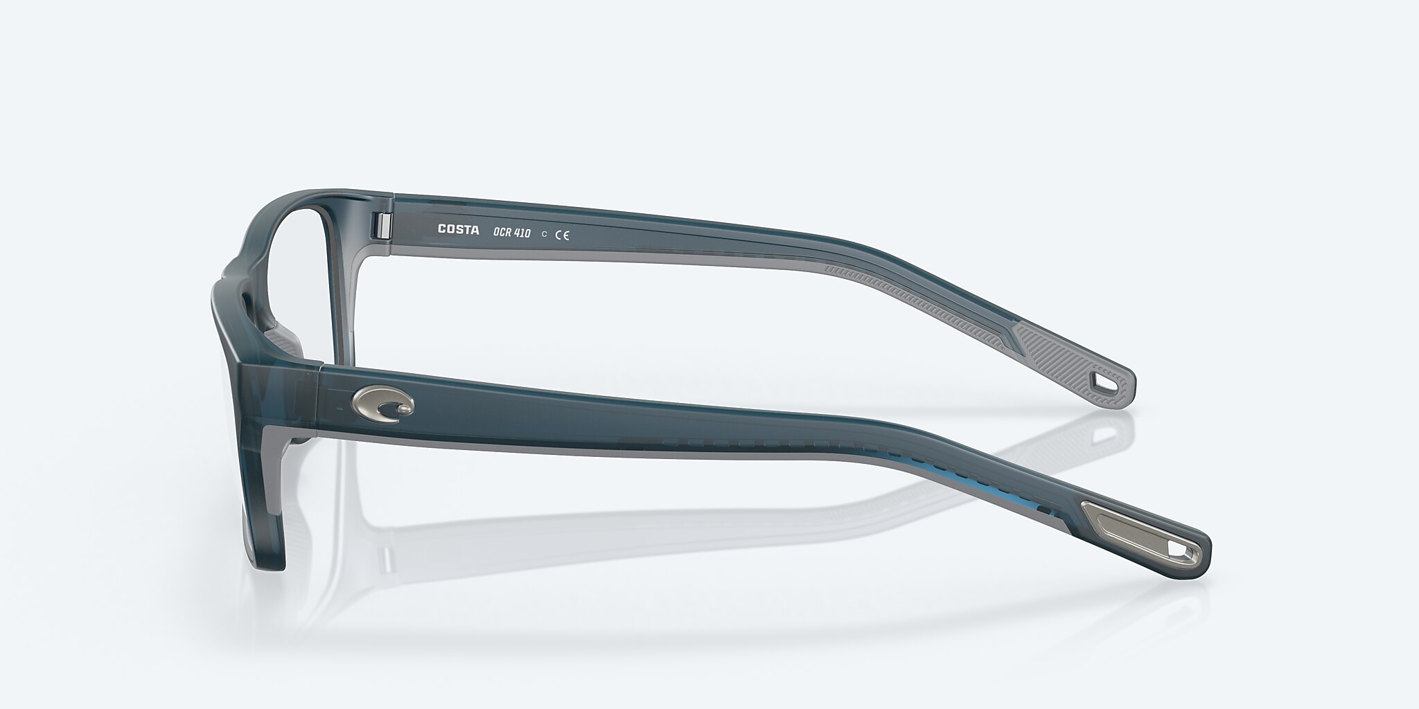 Eyeglasses Costa Ocean Ridge 410 M (54-17) with Demo Lens lens and Pacific Blue frame Image 3 of 7