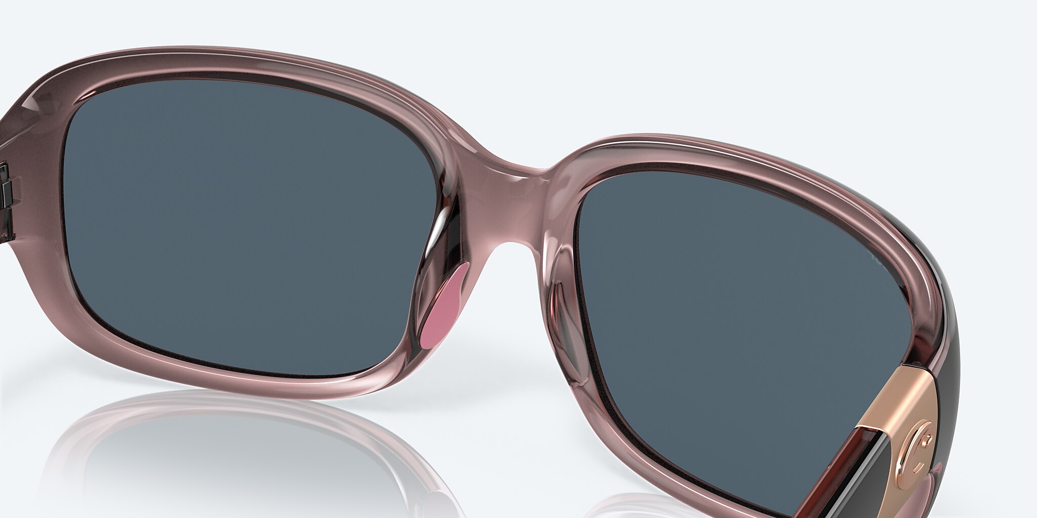 Sunglasses Costa Gannet M (58-17) with Gray lens and Shiny Black/Hibiscus frame Image 7 of 7