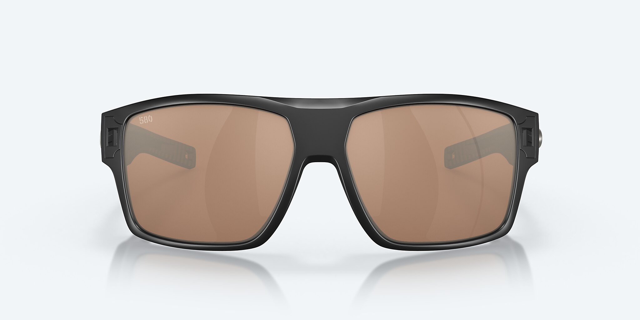 Lentes de Sol Costa Diego XL (62-14) con Cobre y Plateado Espejado lente y Negro Mate montura Imagen 2 de 8