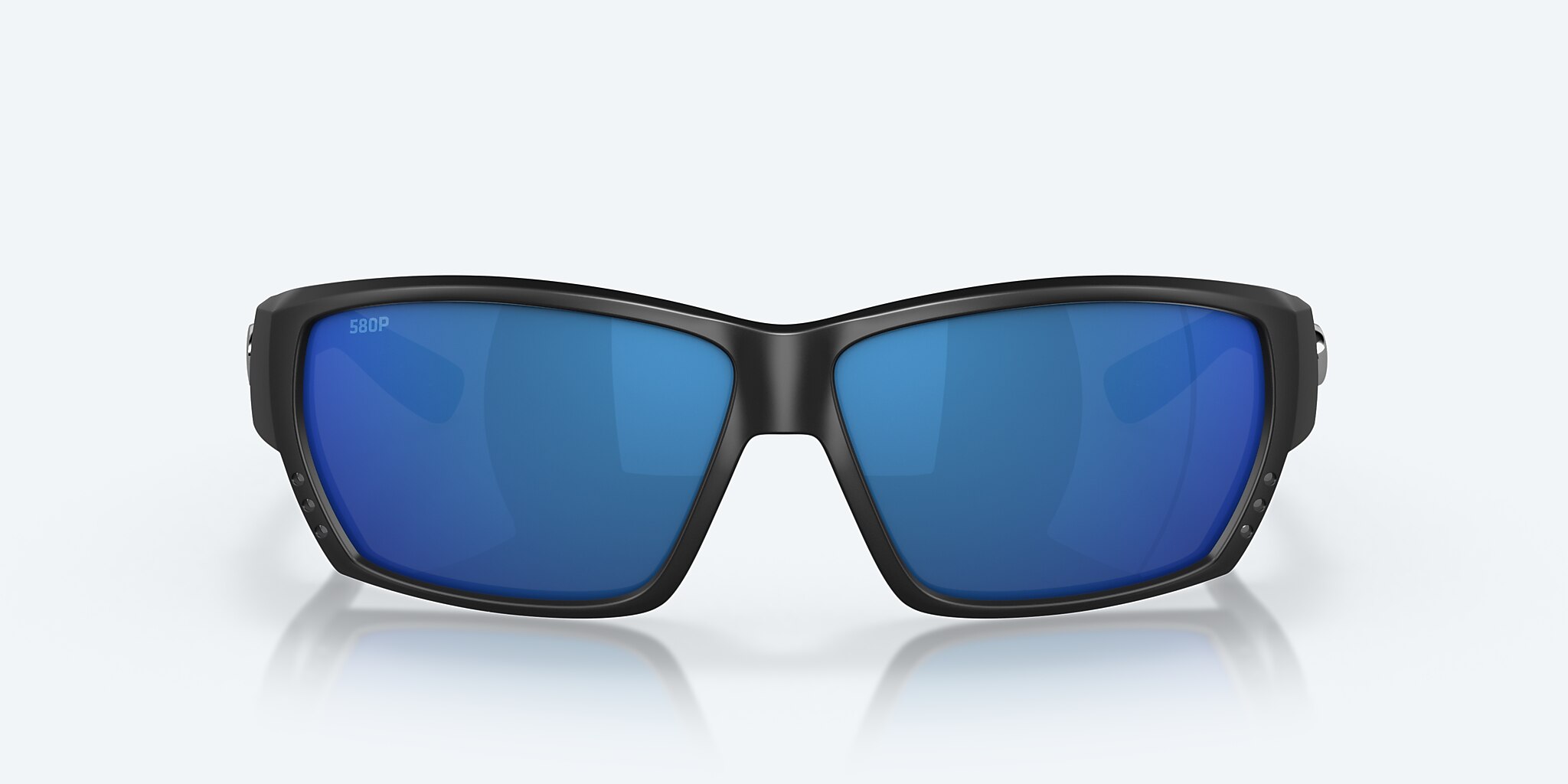 Lunettes de soleil Costa Tuna Alley XL (62-11) avec Effet miroir Bleu verre et Noir mat monture Image 2 de 7