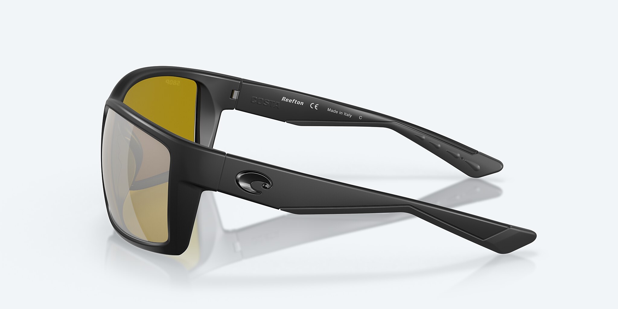 Sunglasses Costa Reefton XL (64-15) with Sunrise Silver Mirror lens and Blackout frame Image 3 of 7
