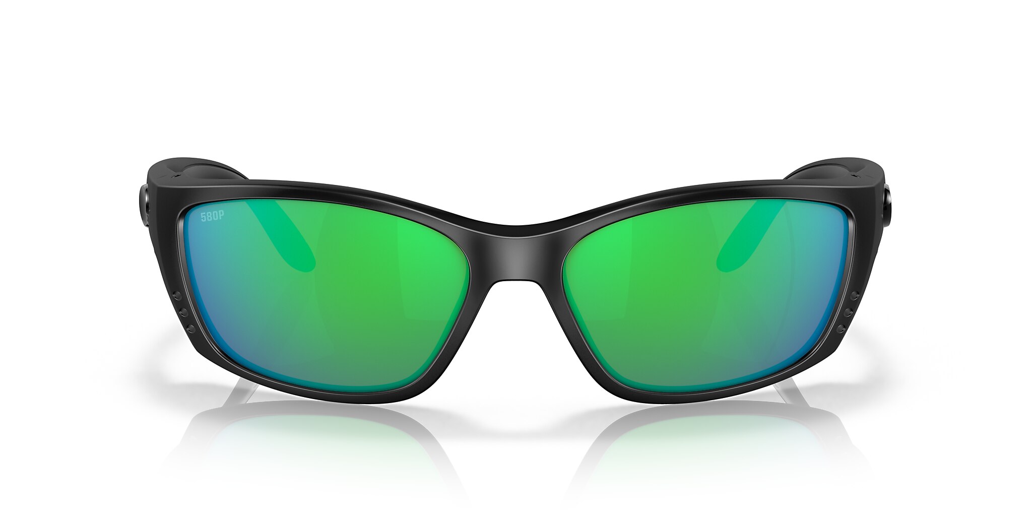 Costa Fisch XL (64-17) with Green Mirror lenses and Blackout frame