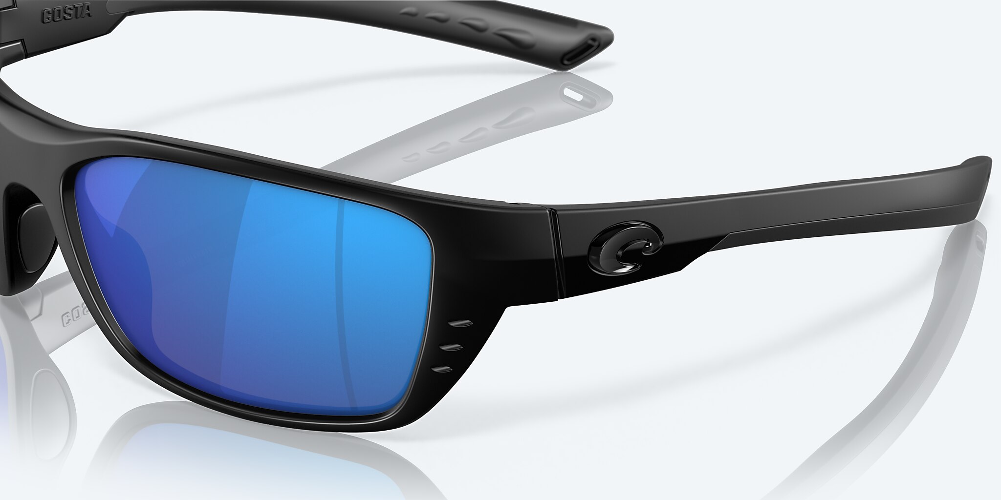 Sunglasses Costa Whitetip M (58-18) with Blue Mirror lens and Blackout frame Image 6 of 7