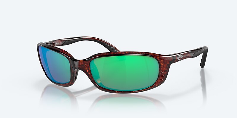 Lunettes de soleil Costa Brine S (59-18) avec Effet miroir Vert verre et Écaille monture Image 1 de 7
