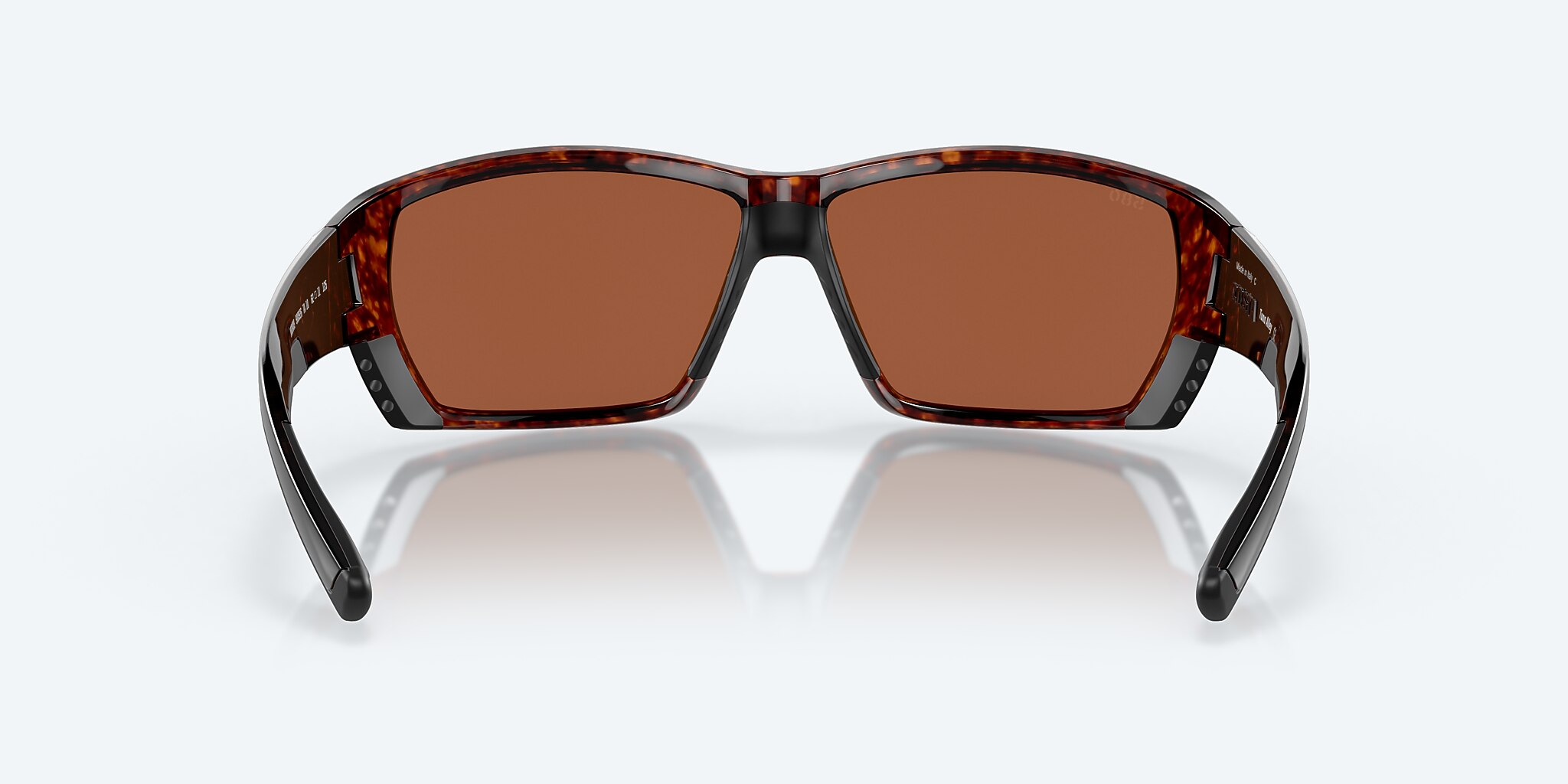 Sunglasses Costa Tuna Alley XL (62-11) with Green Mirror lens and Tortoise frame Image 4 of 7