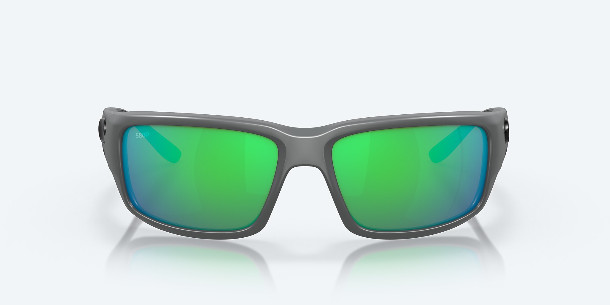 Sunglasses Costa Fantail M (59-14) with Green Mirror lens and Matte Gray frame Image 2 of 7