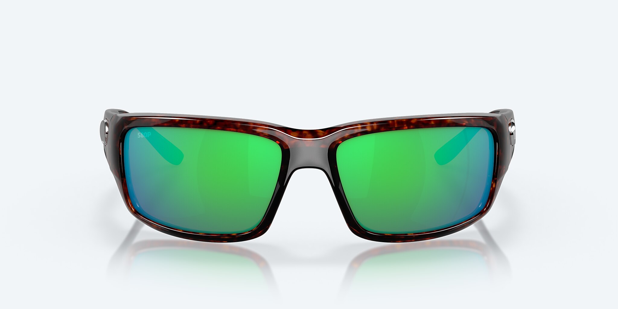 Sunglasses Costa Fantail M (59-14) with Green Mirror lens and Tortoise frame Image 2 of 7