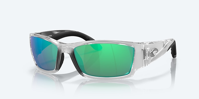 Lunettes de soleil Costa Corbina L (61-18) avec Effet miroir Vert verre et Argent monture Image 1 de 7
