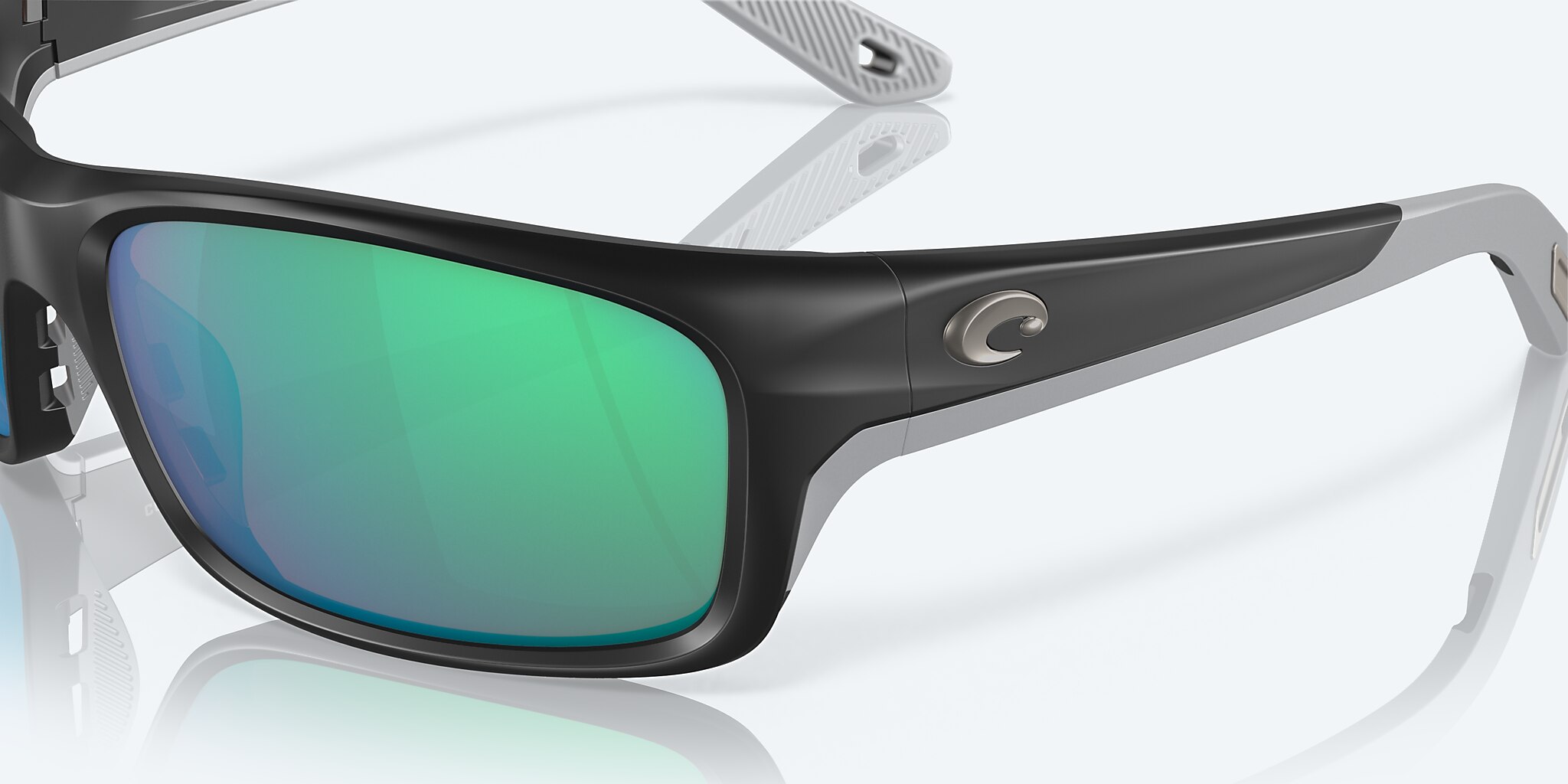 Sunglasses Costa Jose PRO L (62-16) with Green Mirror lens and Matte Black frame Image 6 of 7