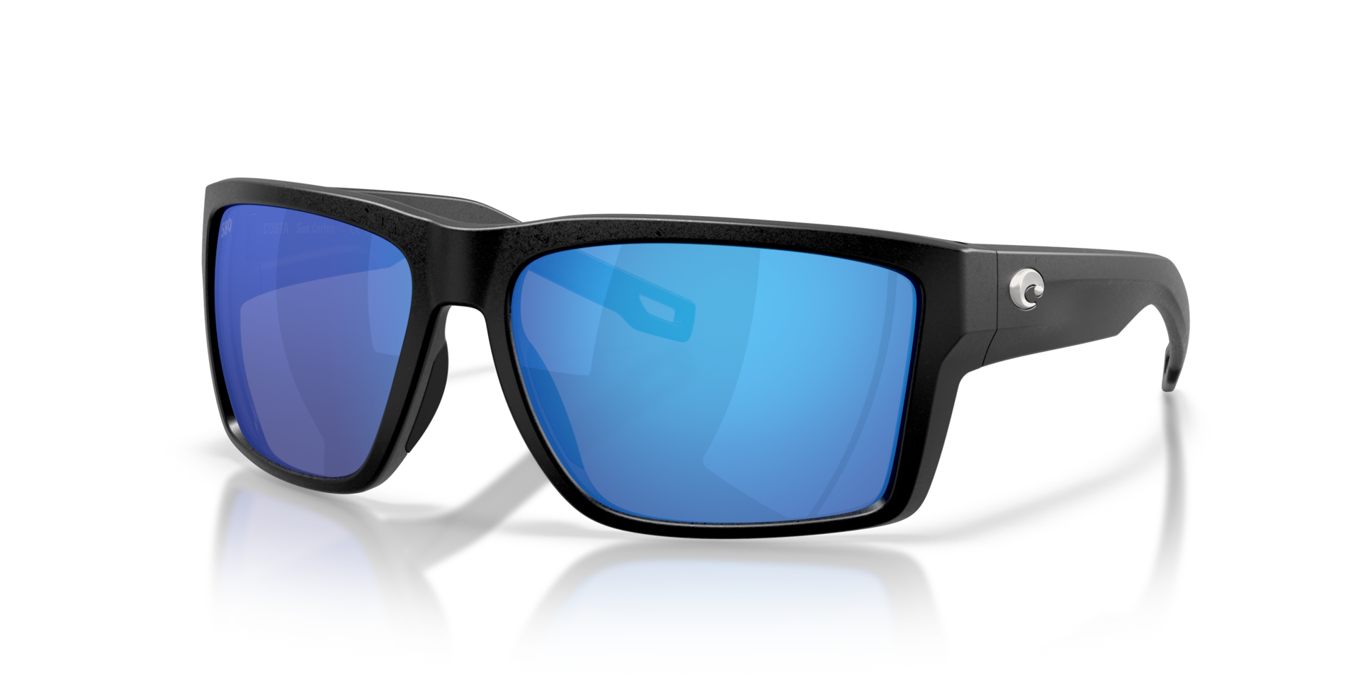 Costa Del Mar Hybrid San Carlos Men's Netplus Black Frame Blue Mirror 580G Polarized Lens Sunglasses 06S9138-91380261