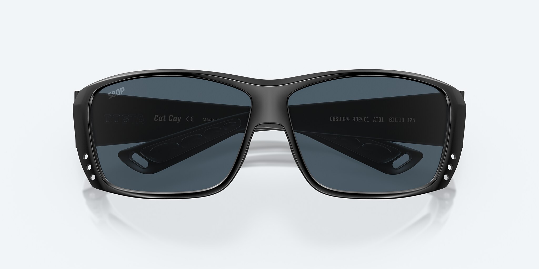 Sunglasses Costa Cat Cay M (61-10) with Gray lens and Blackout frame Image 5 of 7