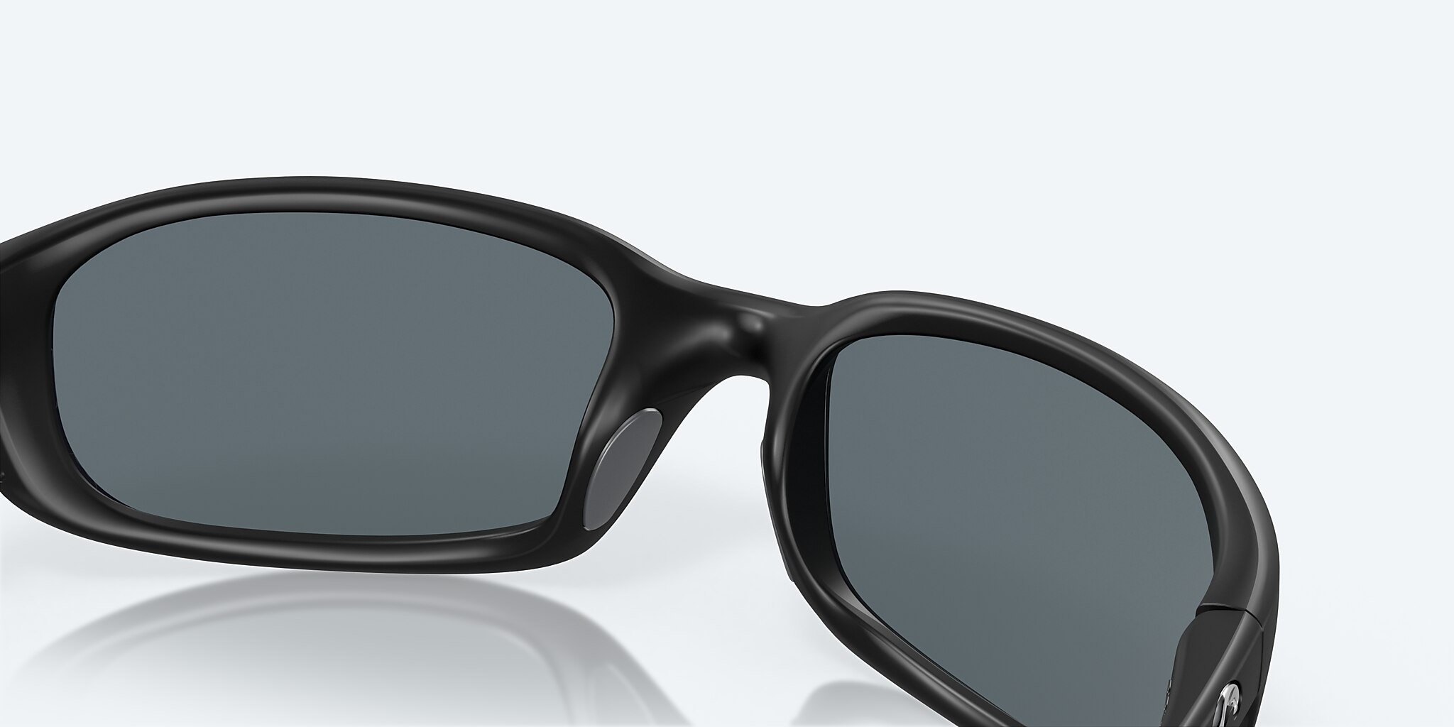 Sunglasses Costa Brine S (59-18) with Blue Mirror lens and Matte Black frame Image 7 of 7