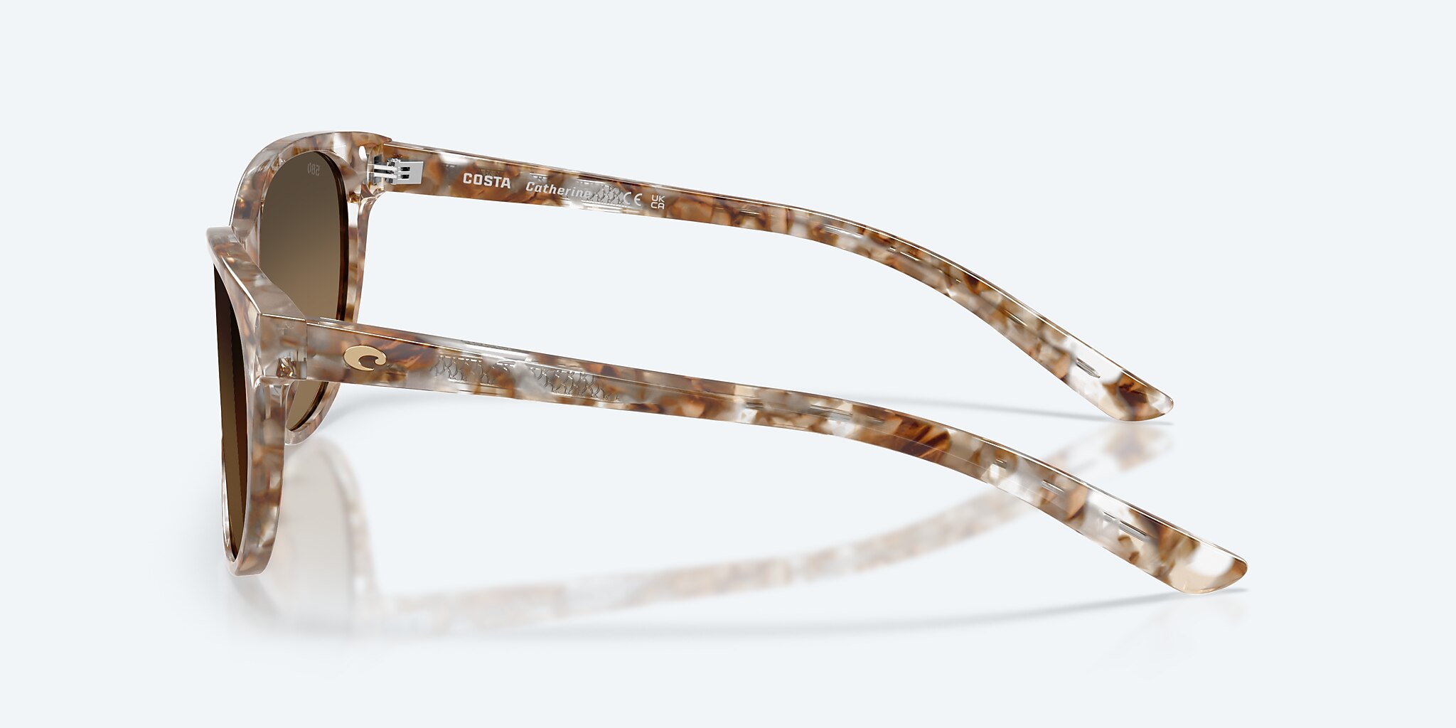 Sunglasses Costa Catherine M (57-17) with Copper Gradient lens and Sand Tortoise frame Image 3 of 7