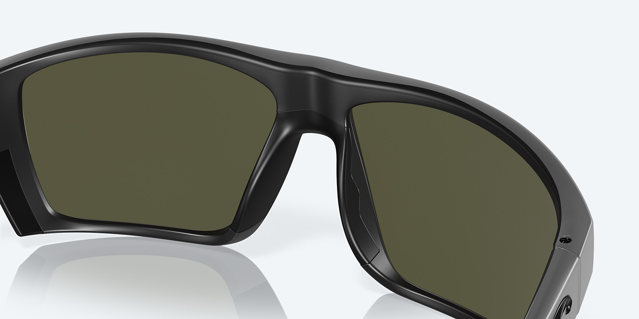 Sunglasses Costa Bloke XL (61-14) with Blue Mirror lens and Matte Gray/Matte Black frame Image 7 of 7