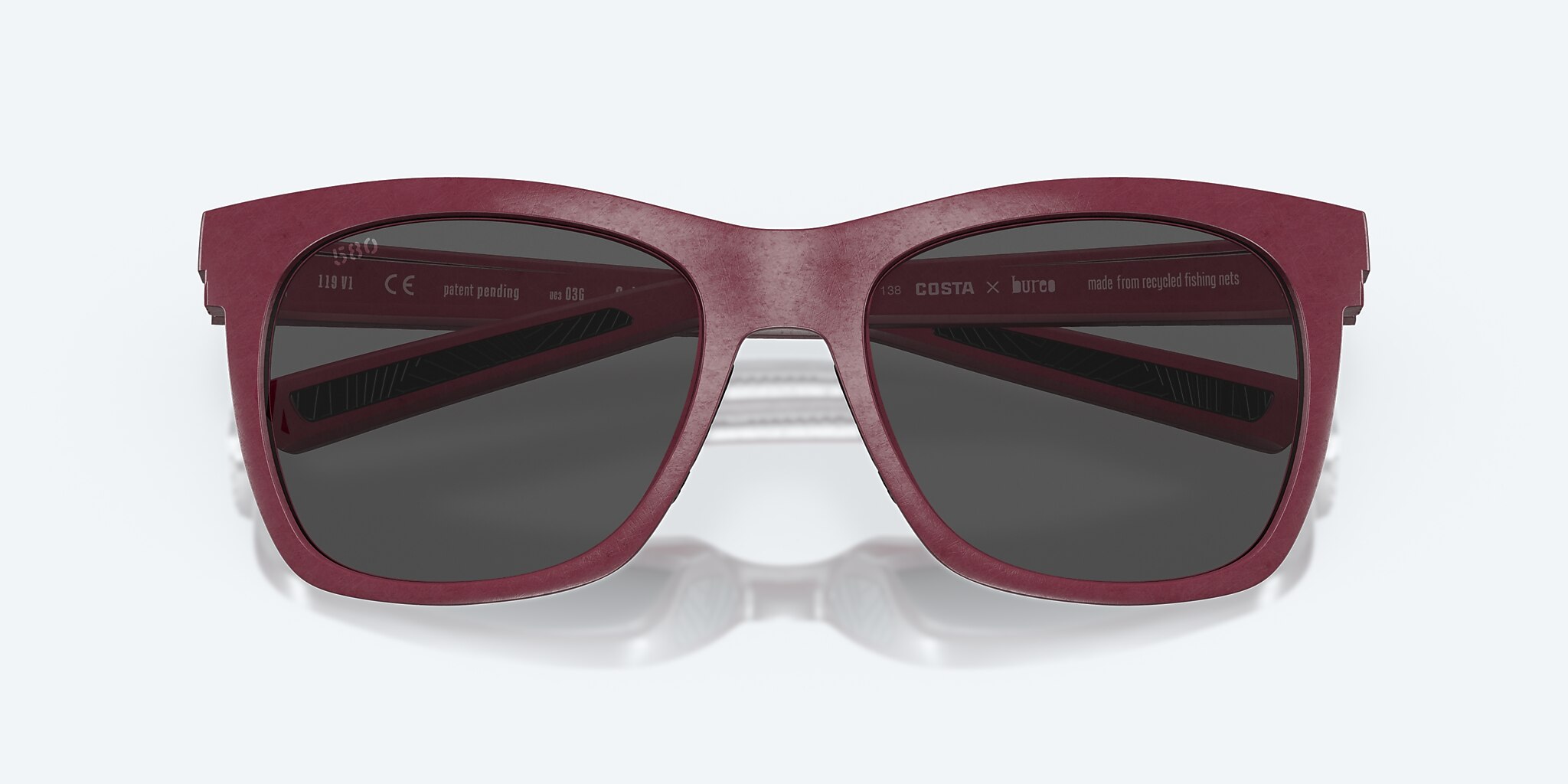 Sunglasses Costa Caldera L (55-18) with Gray lens and Net Plum frame Image 5 of 7