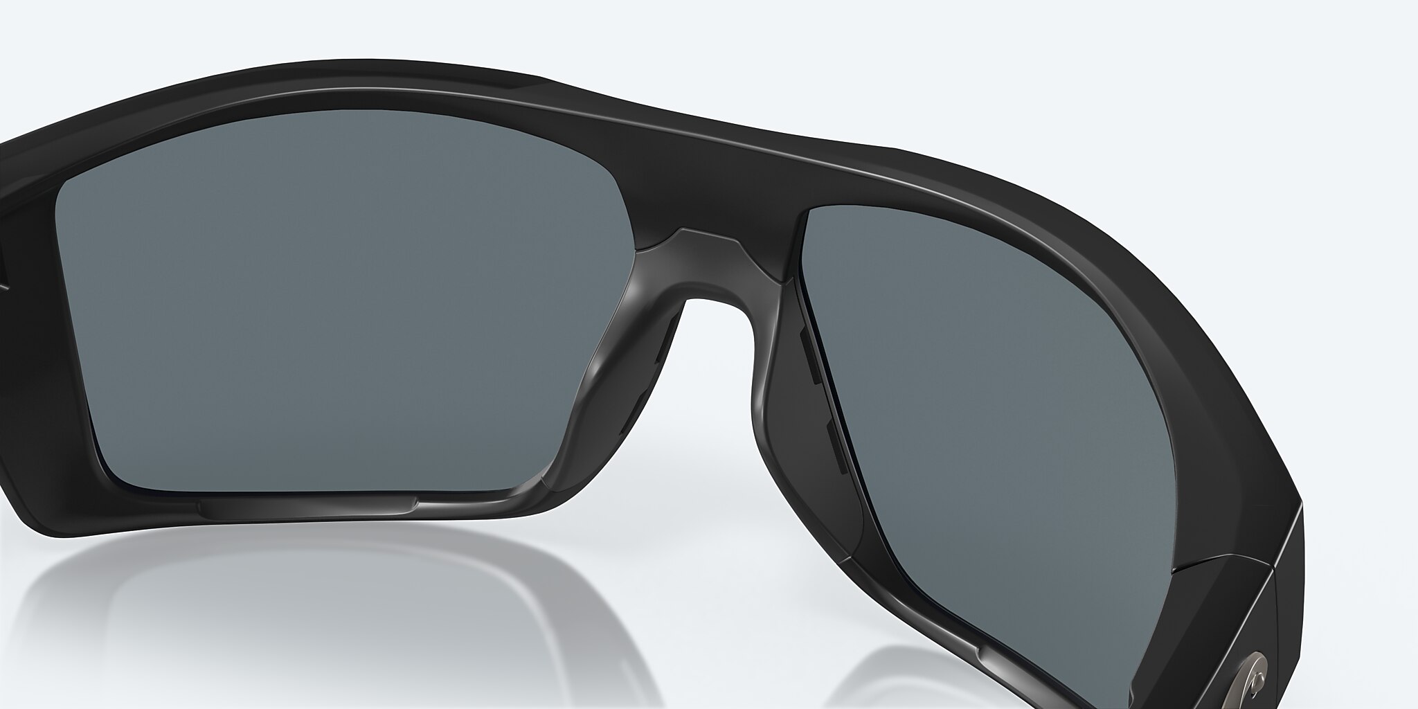 Lunettes de soleil Costa Diego XL (62-14) avec Effet miroir Bleu verre et Noir mat monture Image 7 de 7