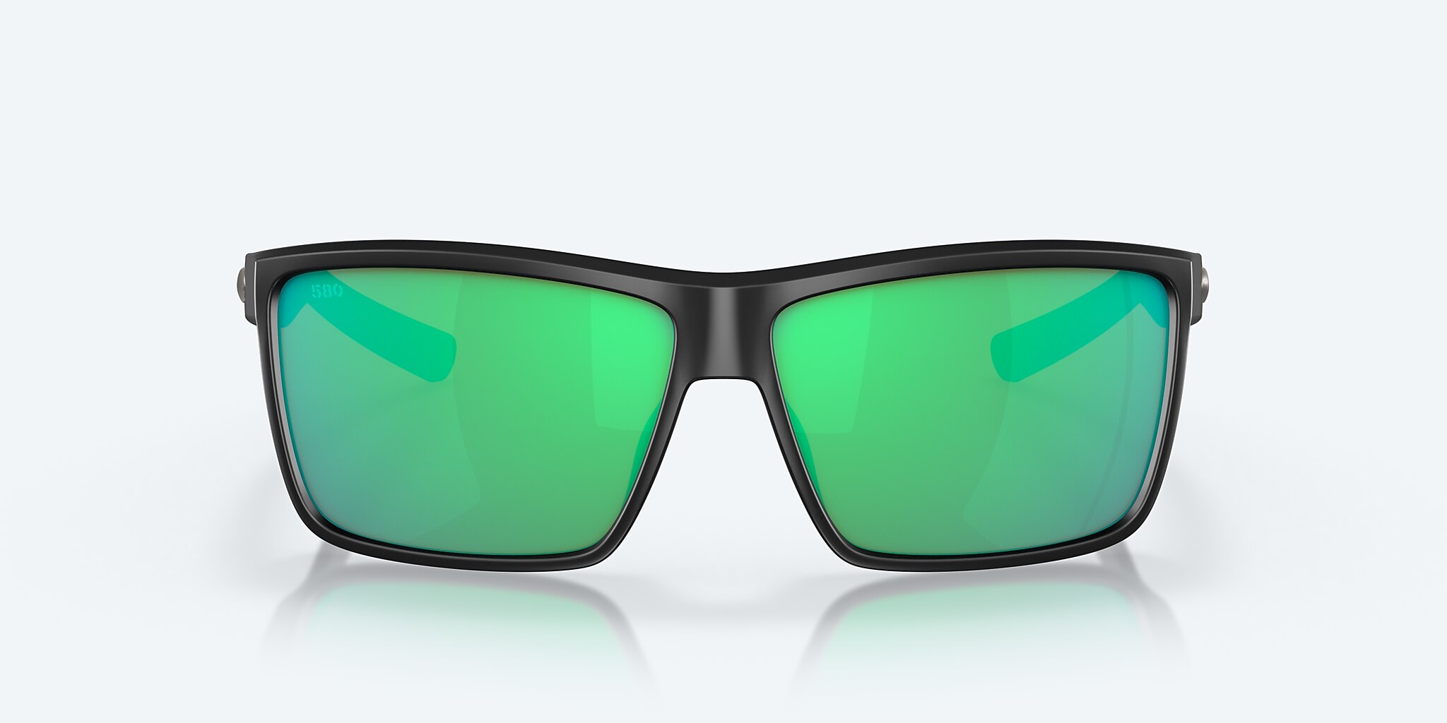 Sunglasses Costa Rinconcito M (60-12) with Green Mirror lens and Matte Black frame Image 2 of 8