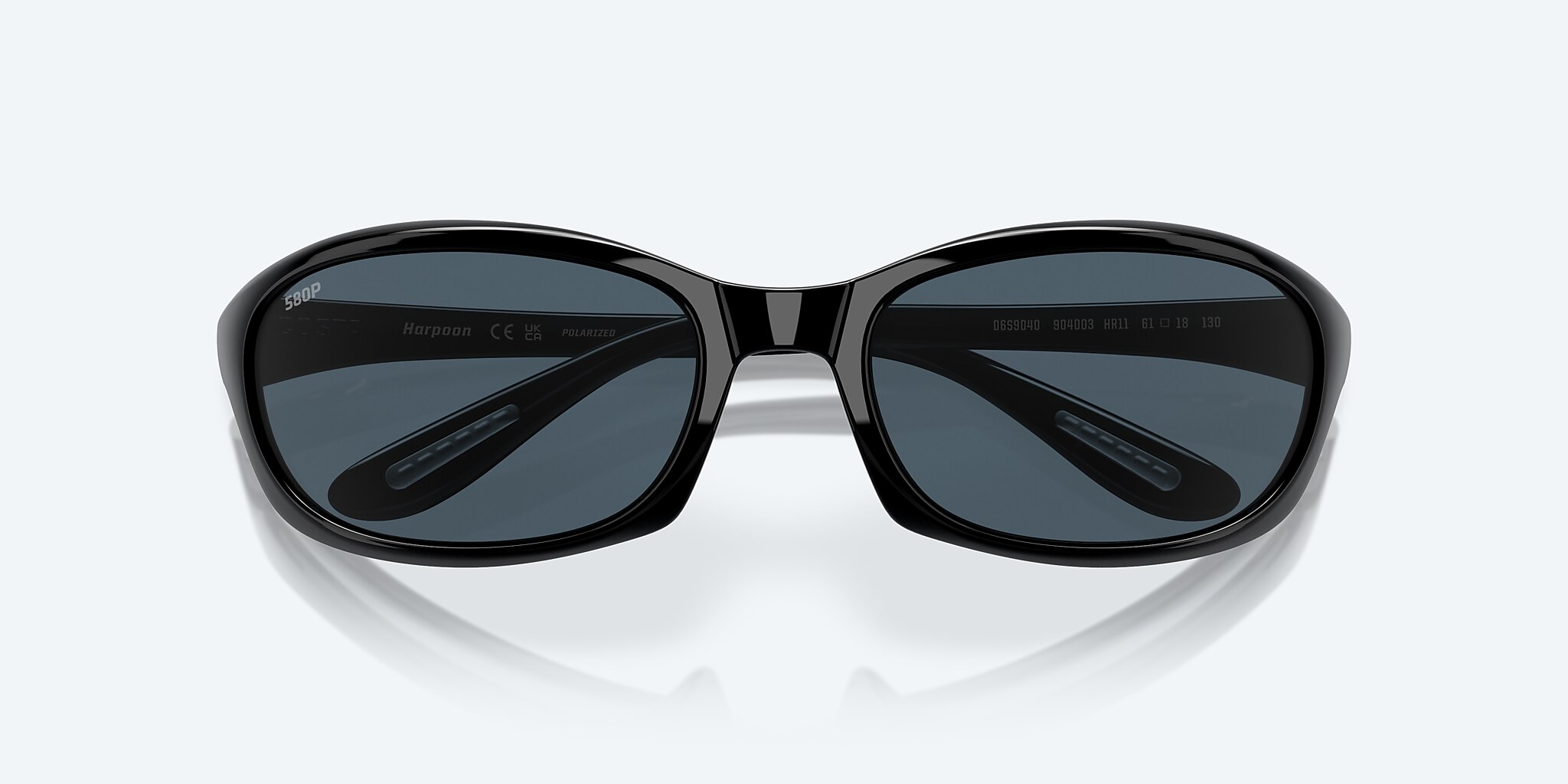 Lentes de Sol Costa Harpoon S (61-18) con Gris lente y Negro Brillante montura Imagen 5 de 7