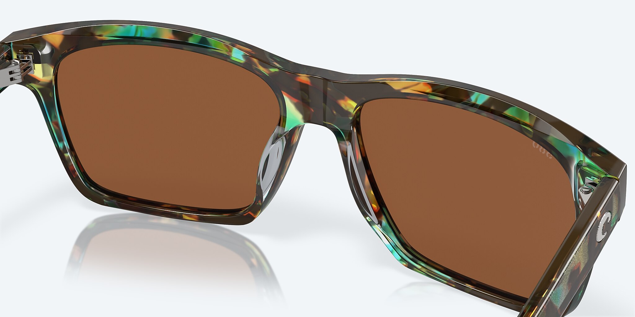 Lunettes de soleil Costa Aransas L (58-16) avec Cuivre verre et Écaille de tortue océan brillant monture Image 7 de 7
