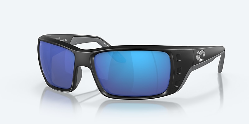 Sunglasses Costa Permit XL (63-16) with Blue Mirror lens and Matte Black frame Image 1 of 7
