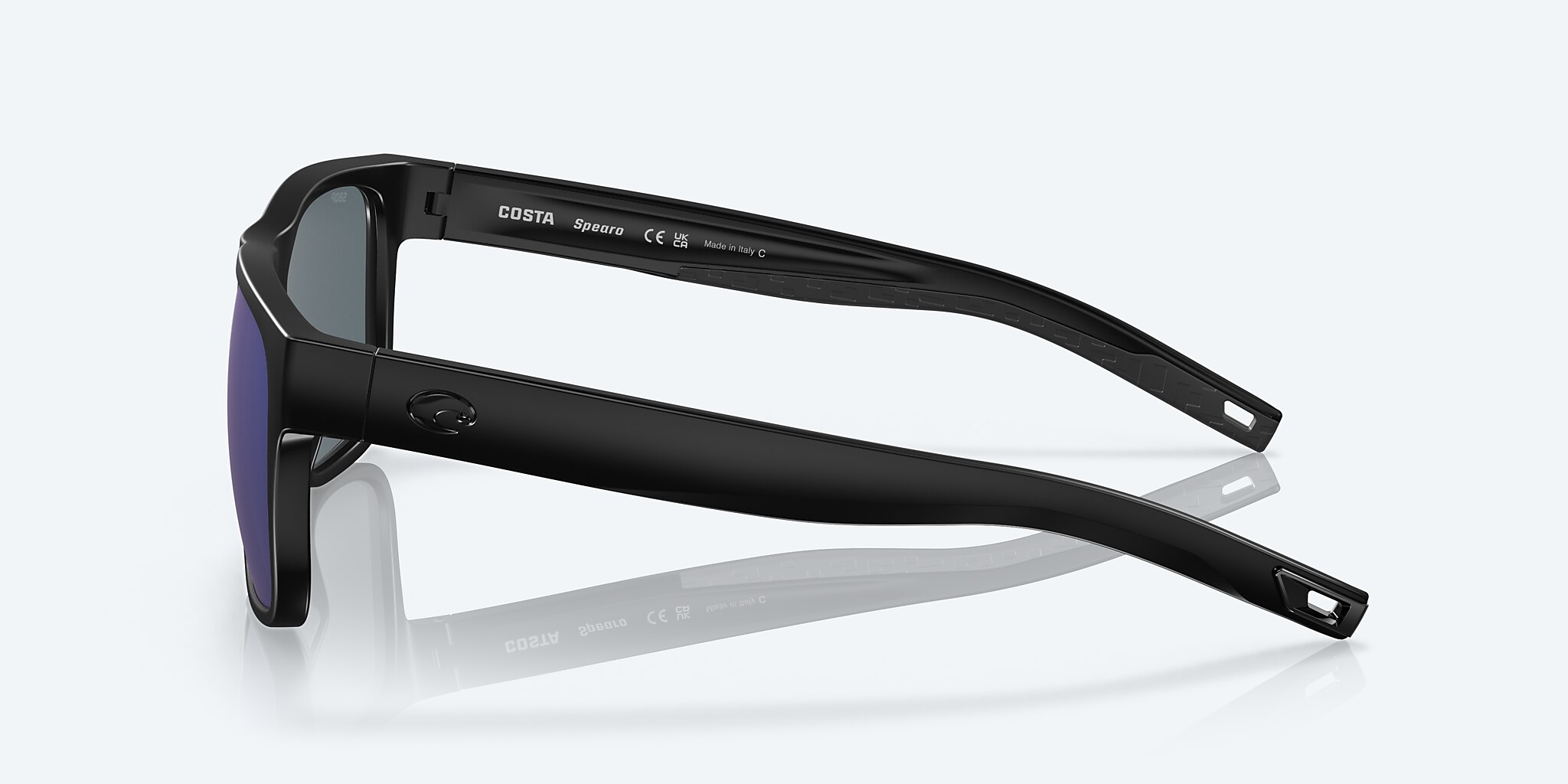 Sunglasses Costa Spearo XXL (56-17) with Blue Mirror lens and Blackout frame Image 3 of 7