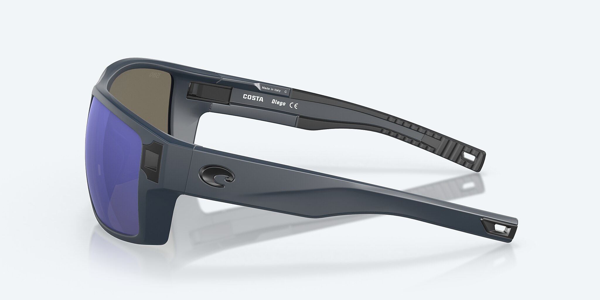 Sunglasses Costa Diego XL (62-14) with Blue Mirror lens and Midnight Blue frame Image 3 of 8
