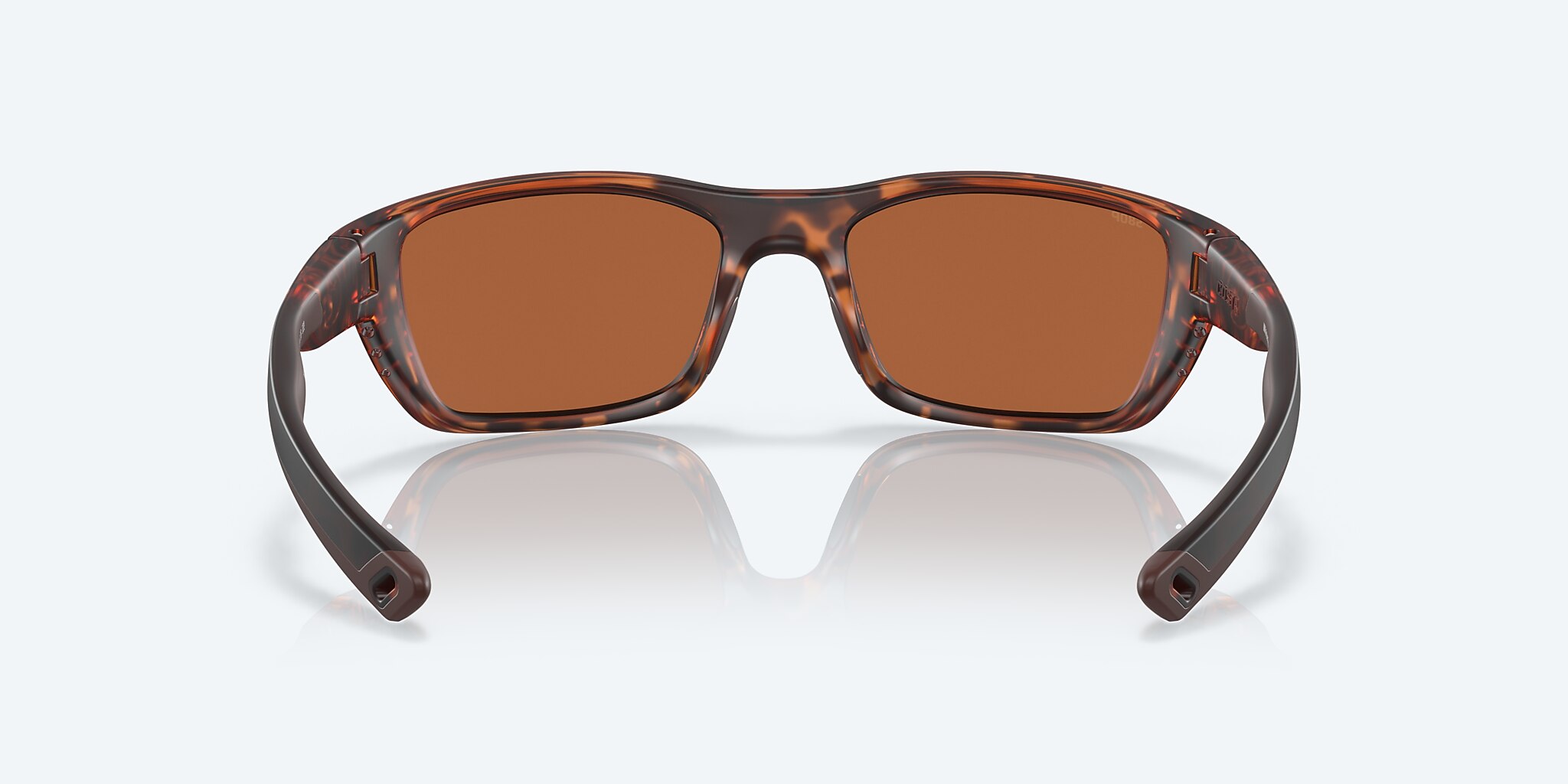 Lunettes de soleil Costa Whitetip M (58-18) avec Effet miroir Vert verre et Écaille de tortue rétro monture Image 4 de 7