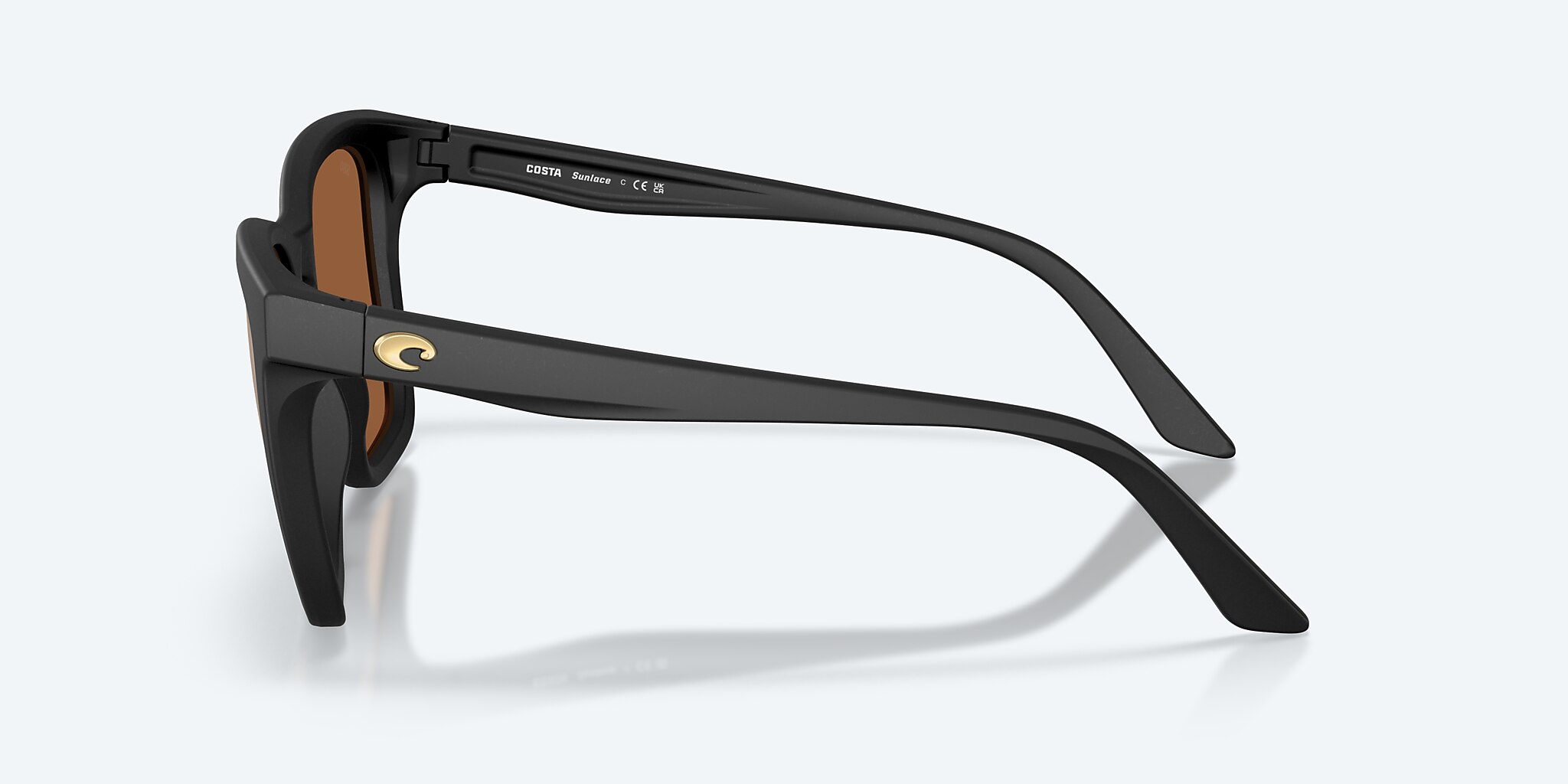 Sunglasses Costa Sunlace XL (55-19) with Copper Silver Mirror lens and Netplus Black frame Image 3 of 7