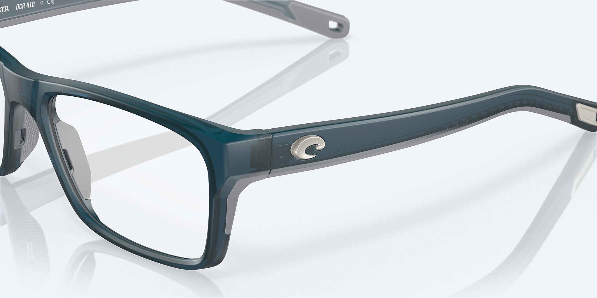 Eyeglasses Costa Ocean Ridge 410 M (54-17) with Demo Lens lens and Pacific Blue frame Image 6 of 7