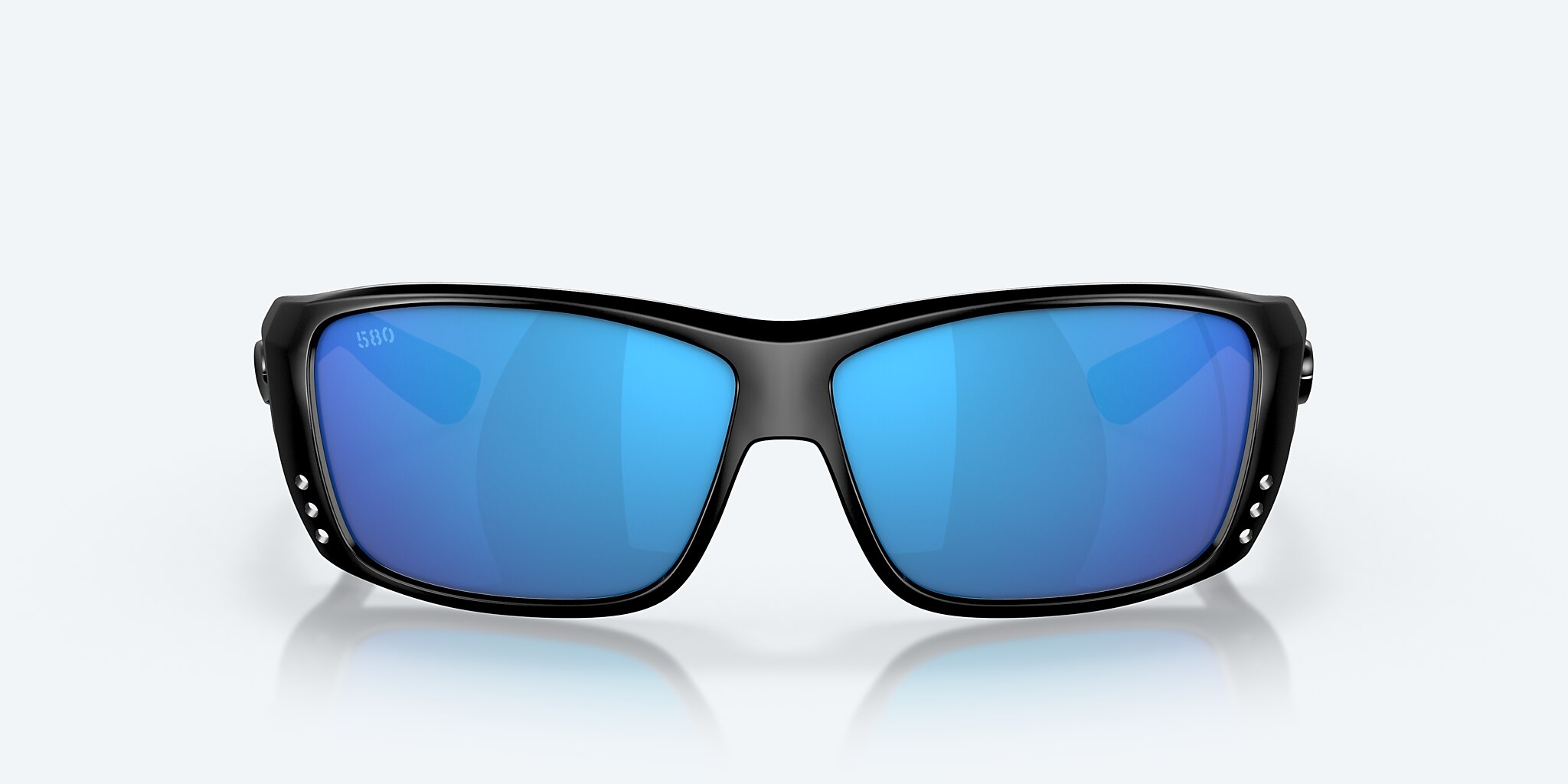 Sunglasses Costa Cat Cay M (61-10) with Blue Mirror lens and Blackout frame Image 2 of 7