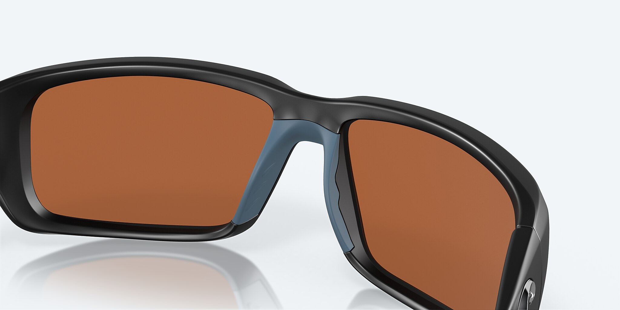 Sunglasses Costa Fantail M (59-14) with Green Mirror lens and Matte Black frame Image 7 of 7