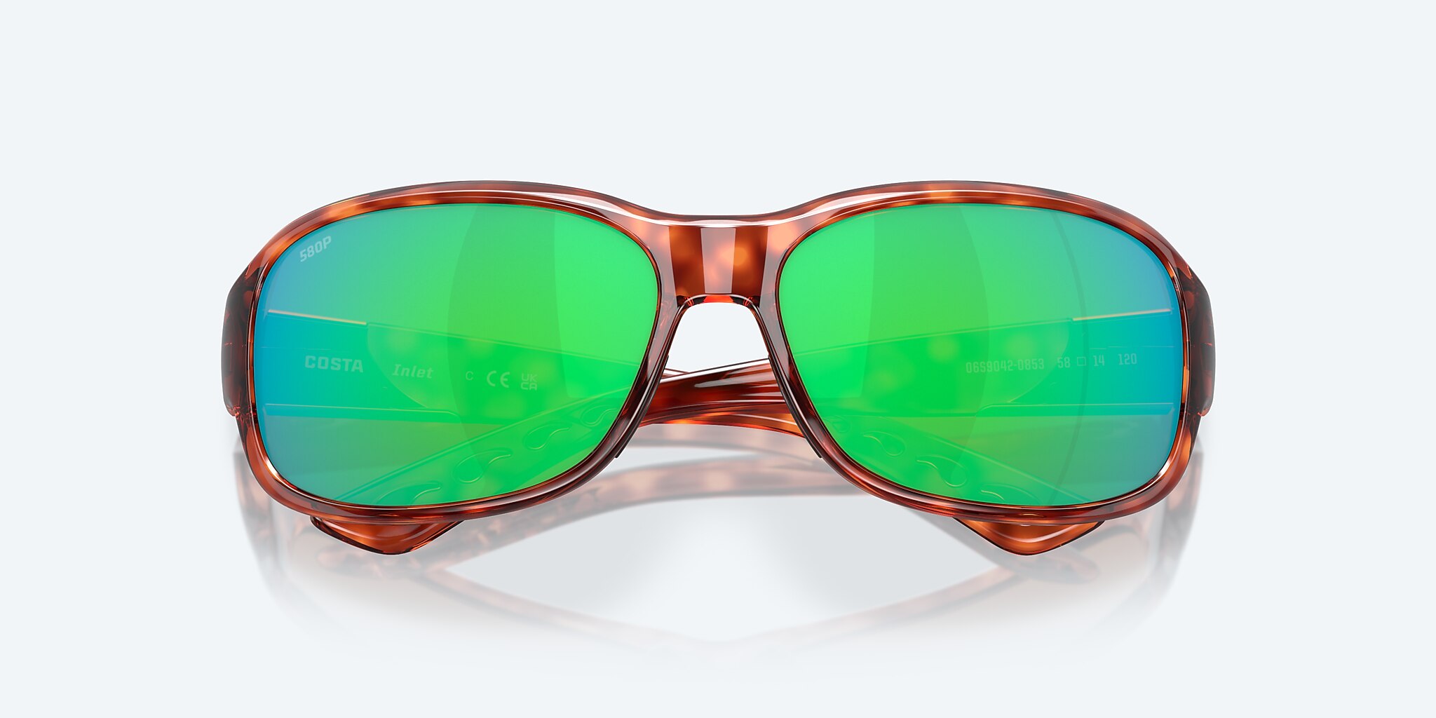 Lentes de Sol Costa Inlet S (58-14) con Verde Espejado lente y Tipo Carey montura Imagen 5 de 7